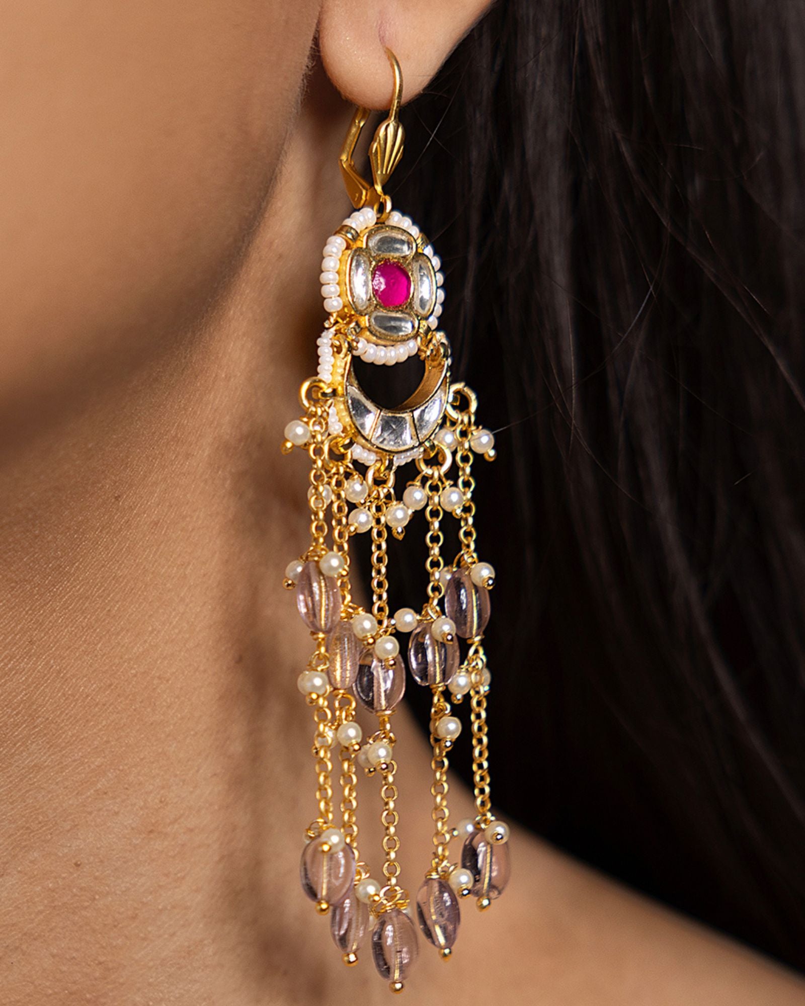 Radiant Multi-Colour Dangler Earrings