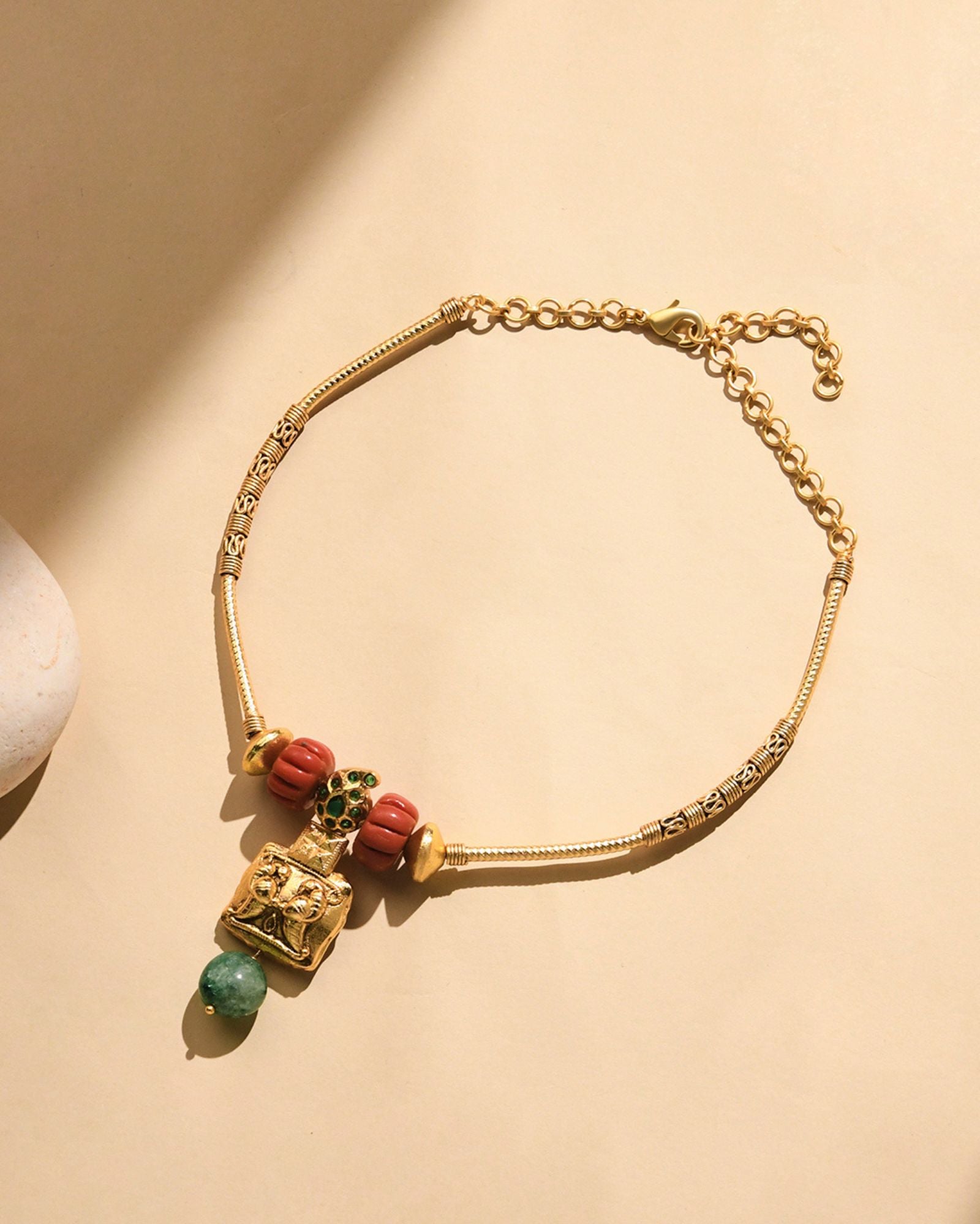 Festive Multi-Colour Stiff Wire Choker