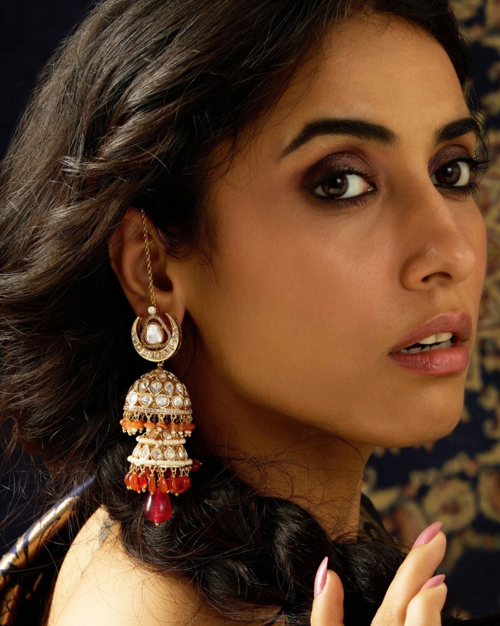 Sunset Harmony Jhumka Earring