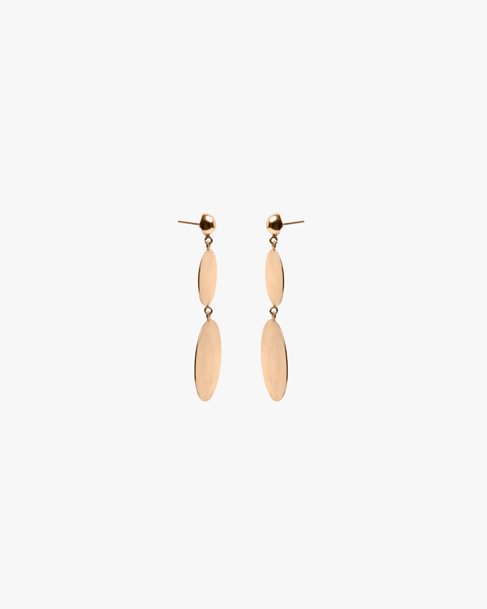 coin earring - gold tone