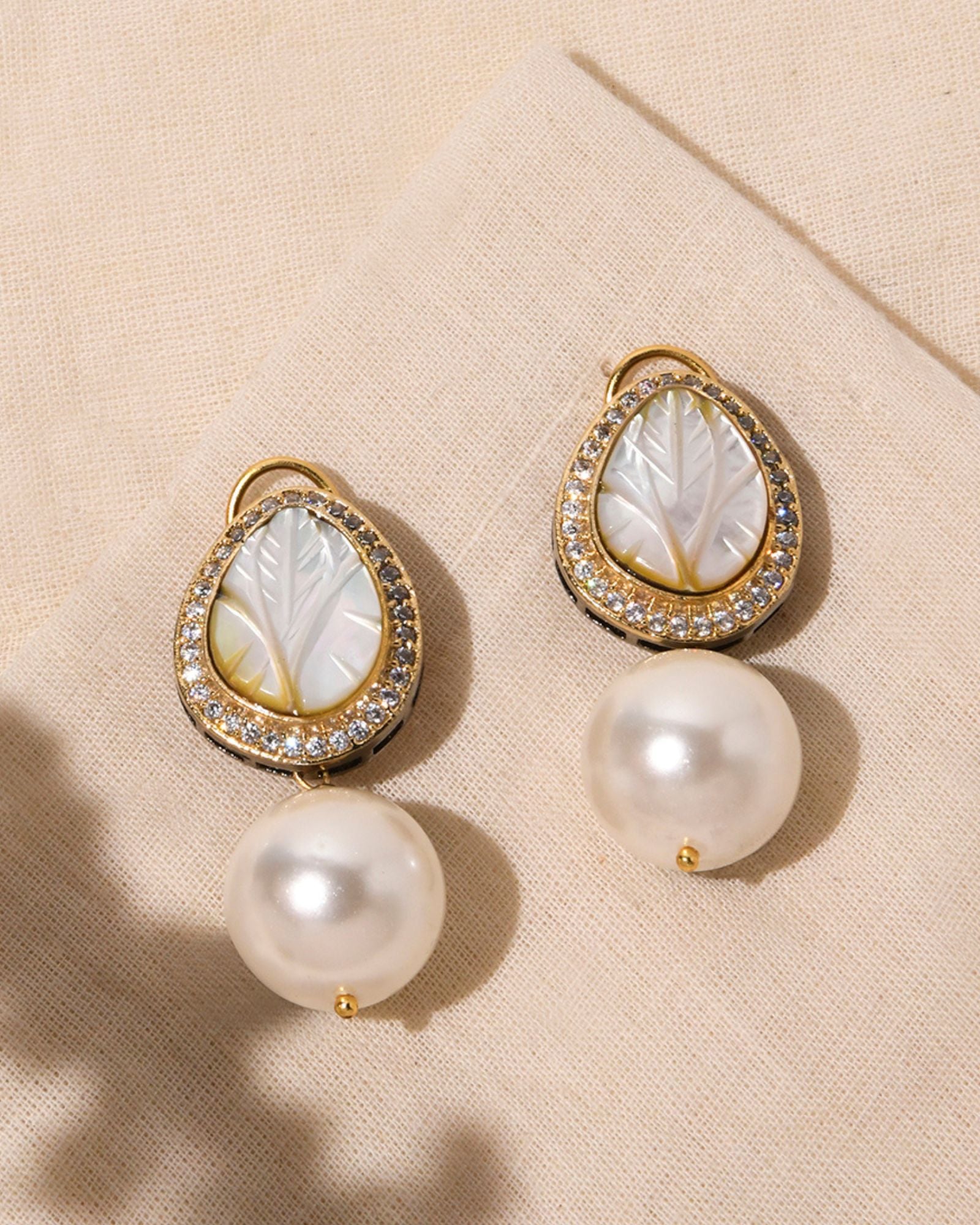 Exquisite White Drop Earrings