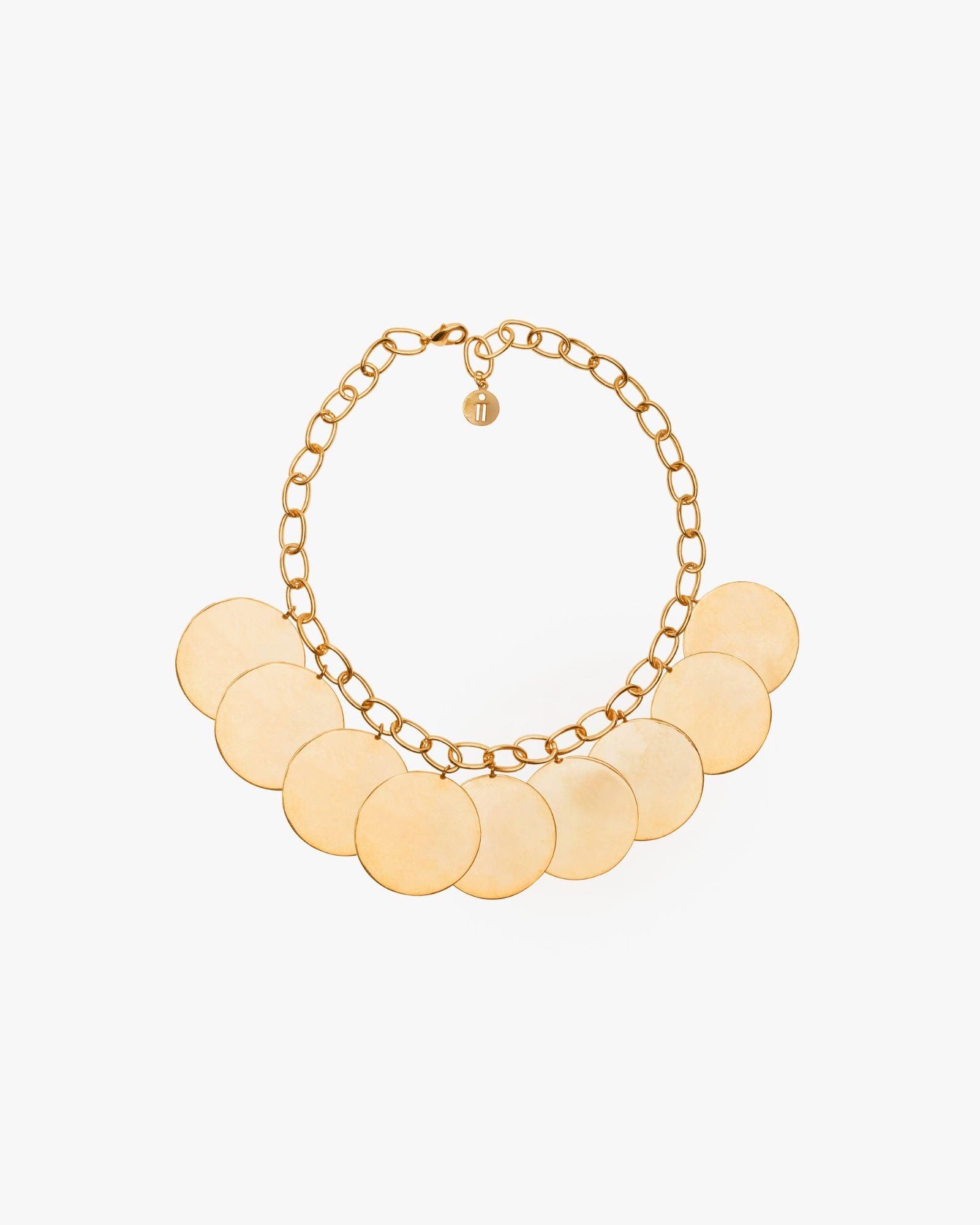 coin necklace - gold tone