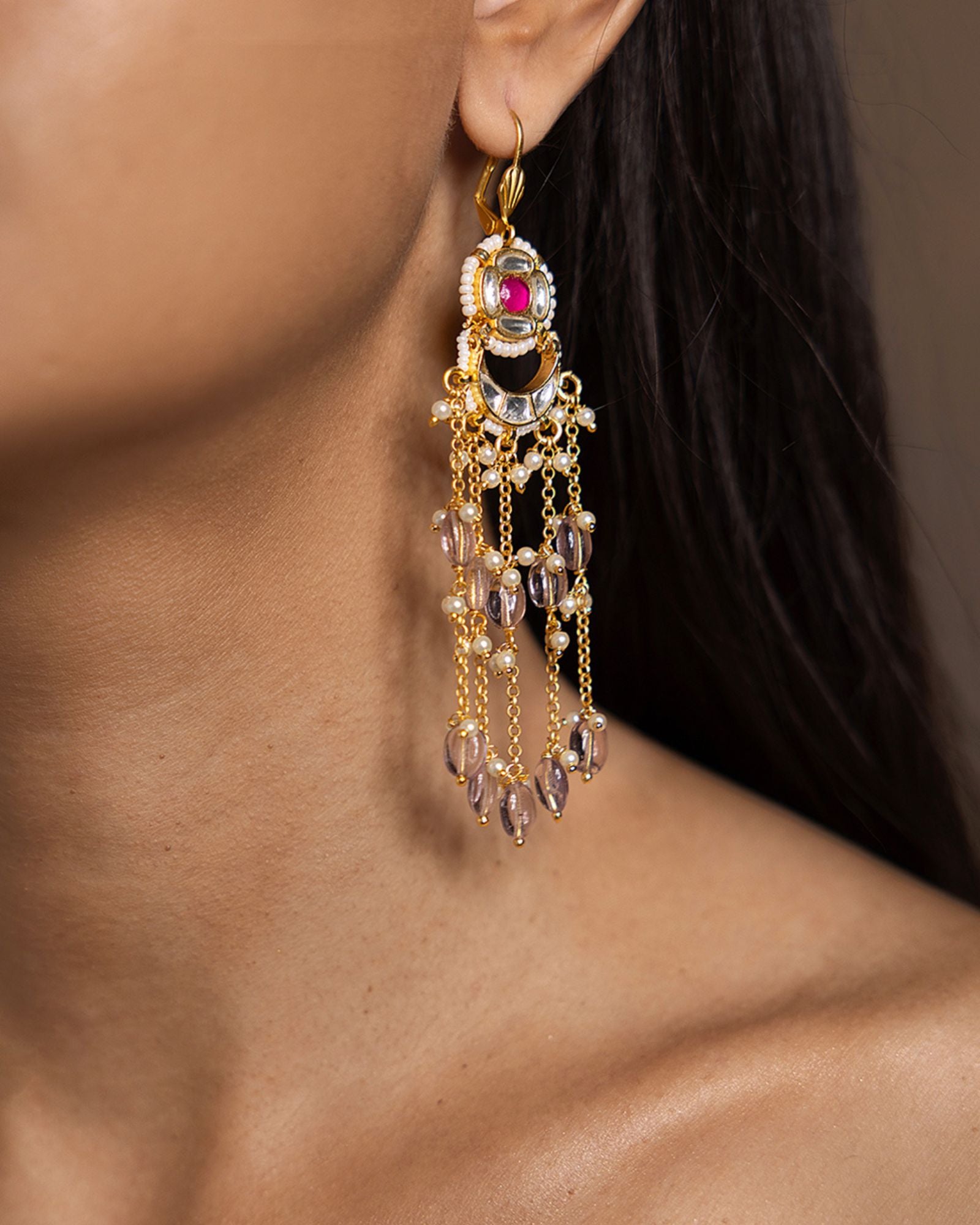 Radiant Multi-Colour Dangler Earrings