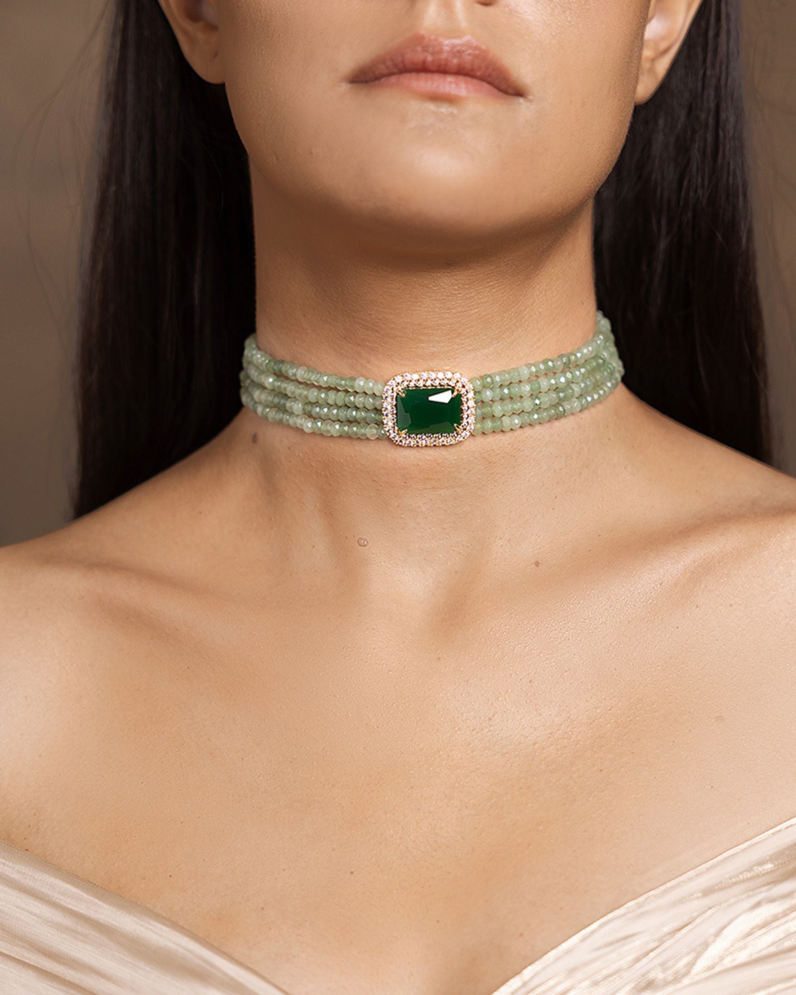 Elegant Green Choker