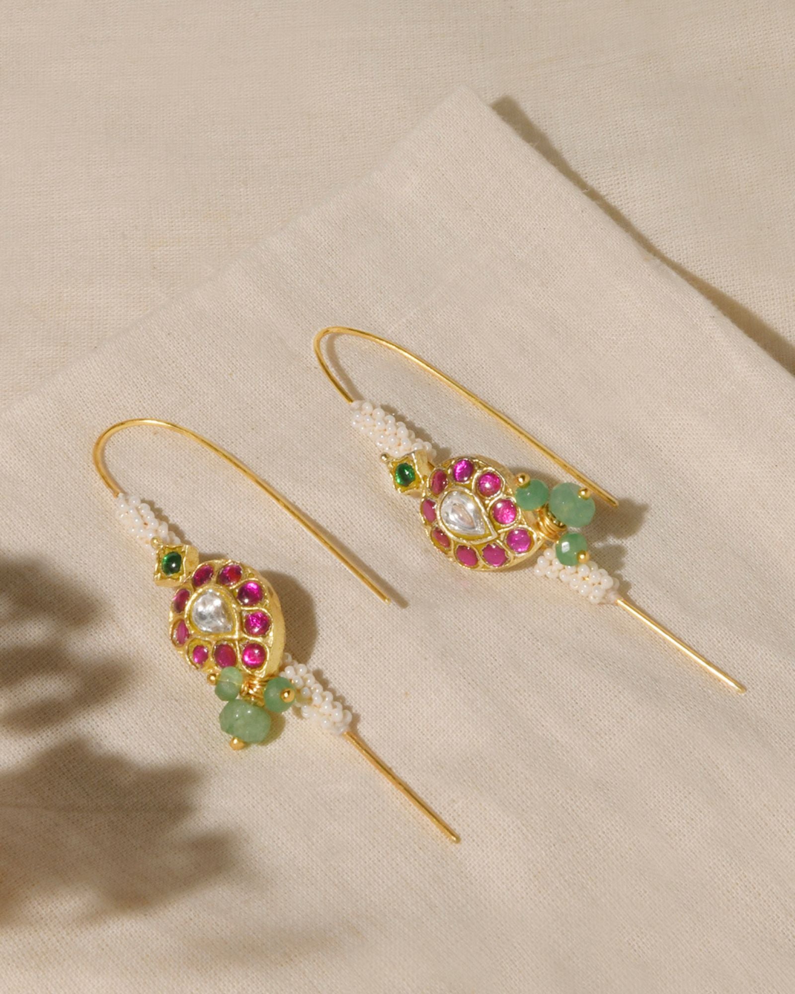 Lavish Multi-Color Cuff Earrings