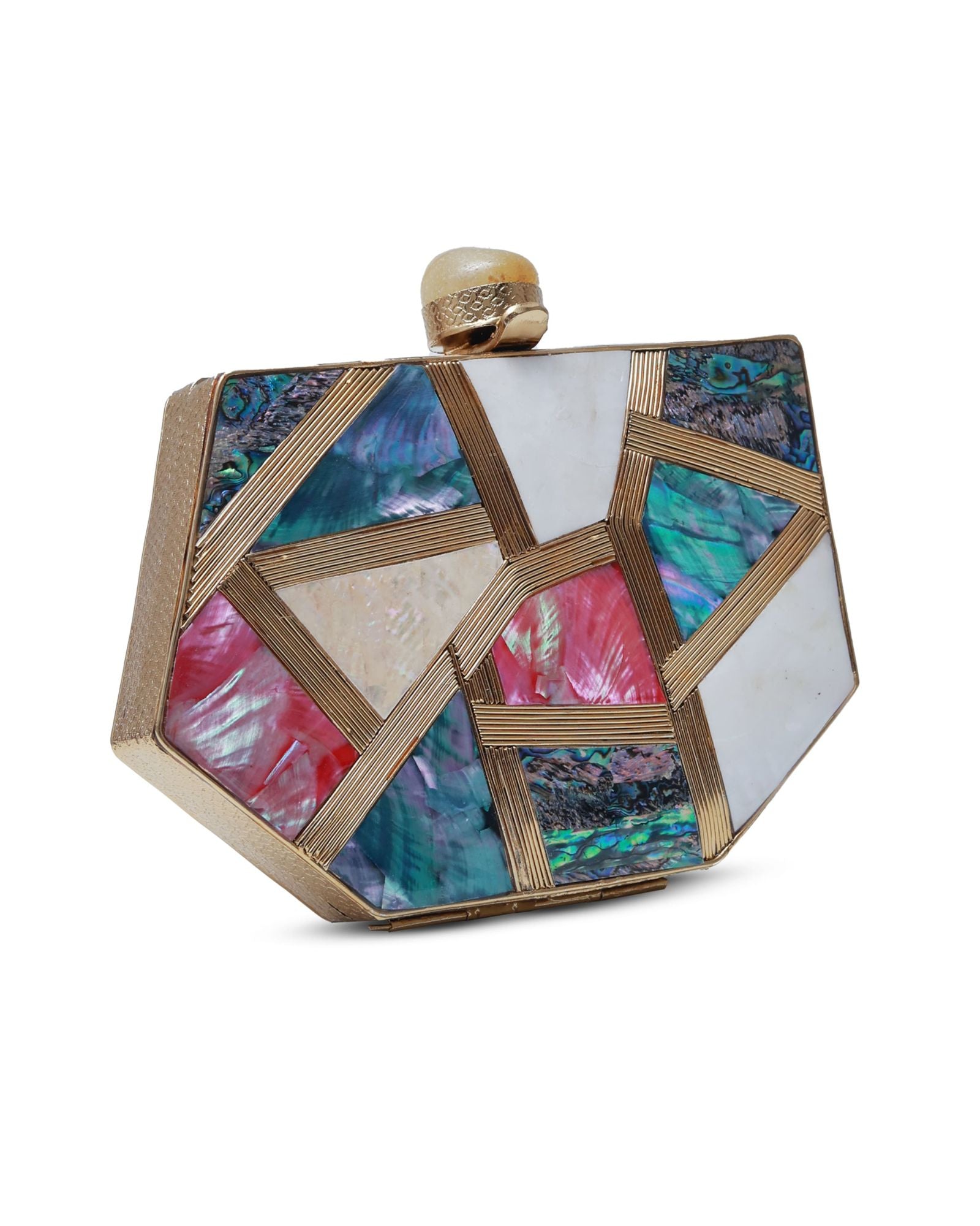 Emily Multicolor Mother of Pearl Clutch