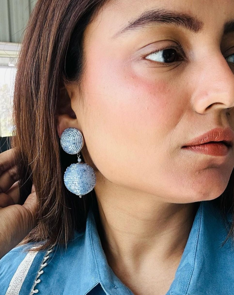 Day Dream Earrings In Blue