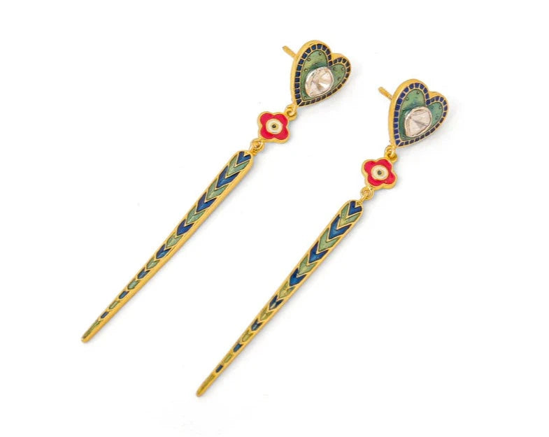 Dil Tila Linear Earrings