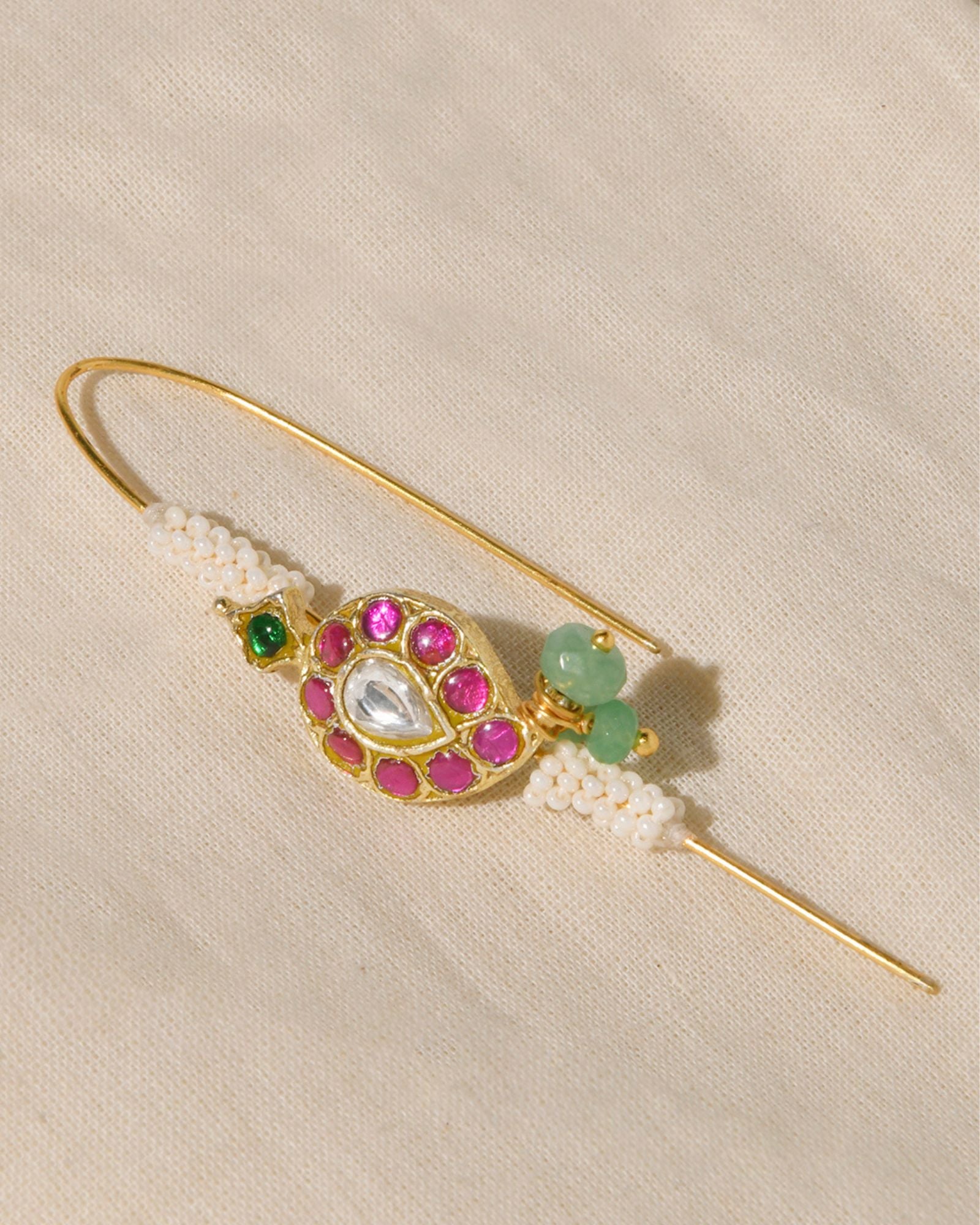 Lavish Multi-Color Cuff Earrings