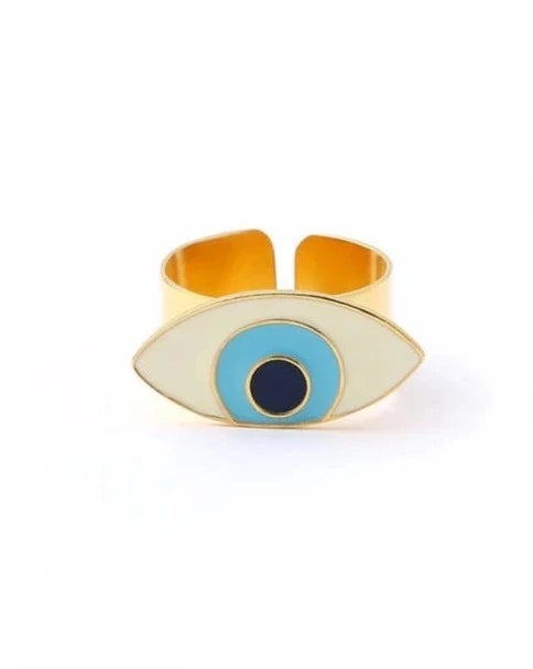 Evil Eye Adjustable Ring