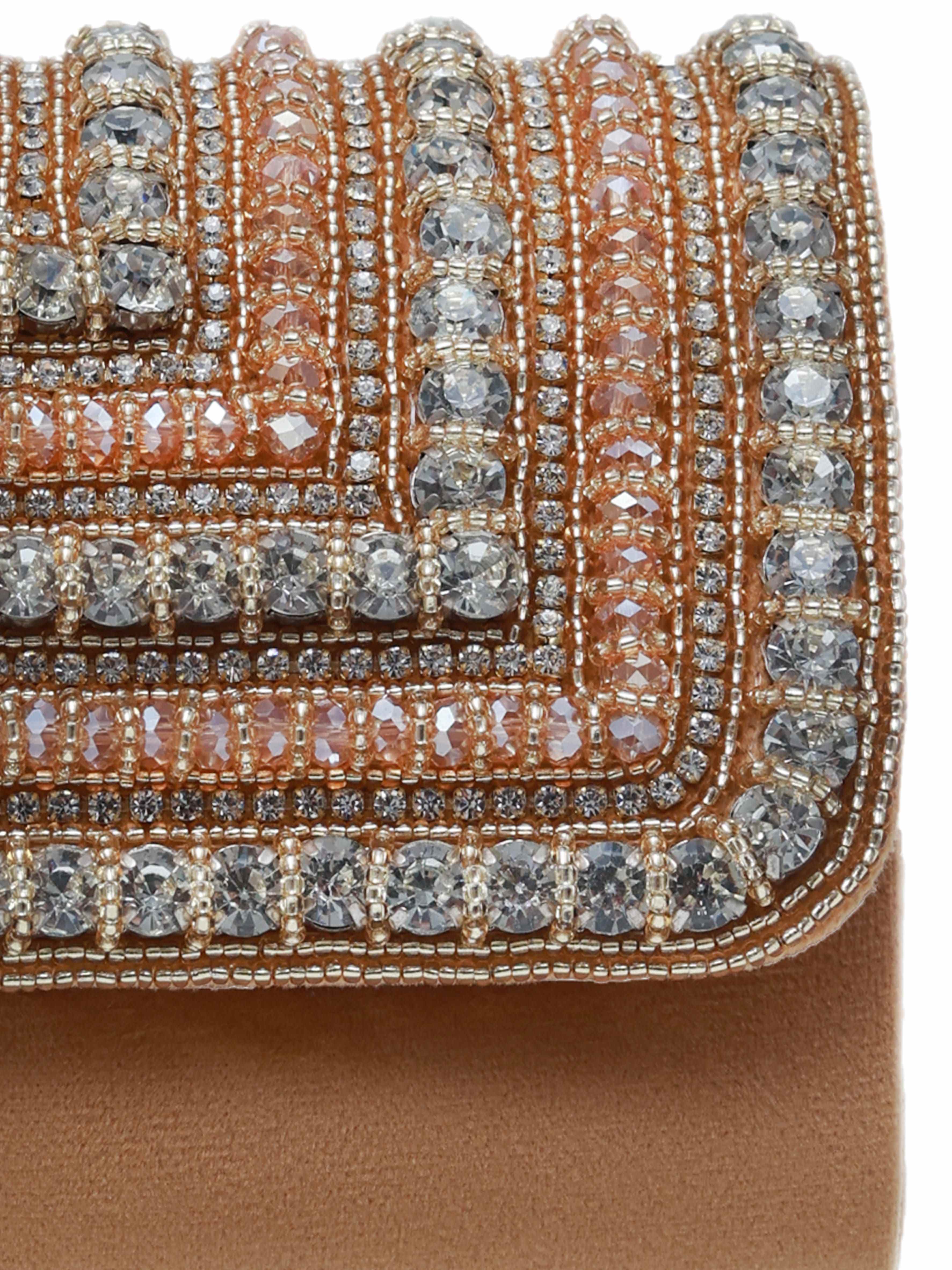 Nysa Embellished Flap over Clutch Bag