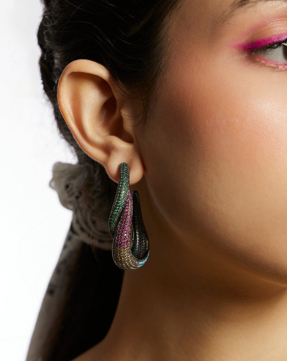 Ron Havana Intertwined Multicoloured Earrings