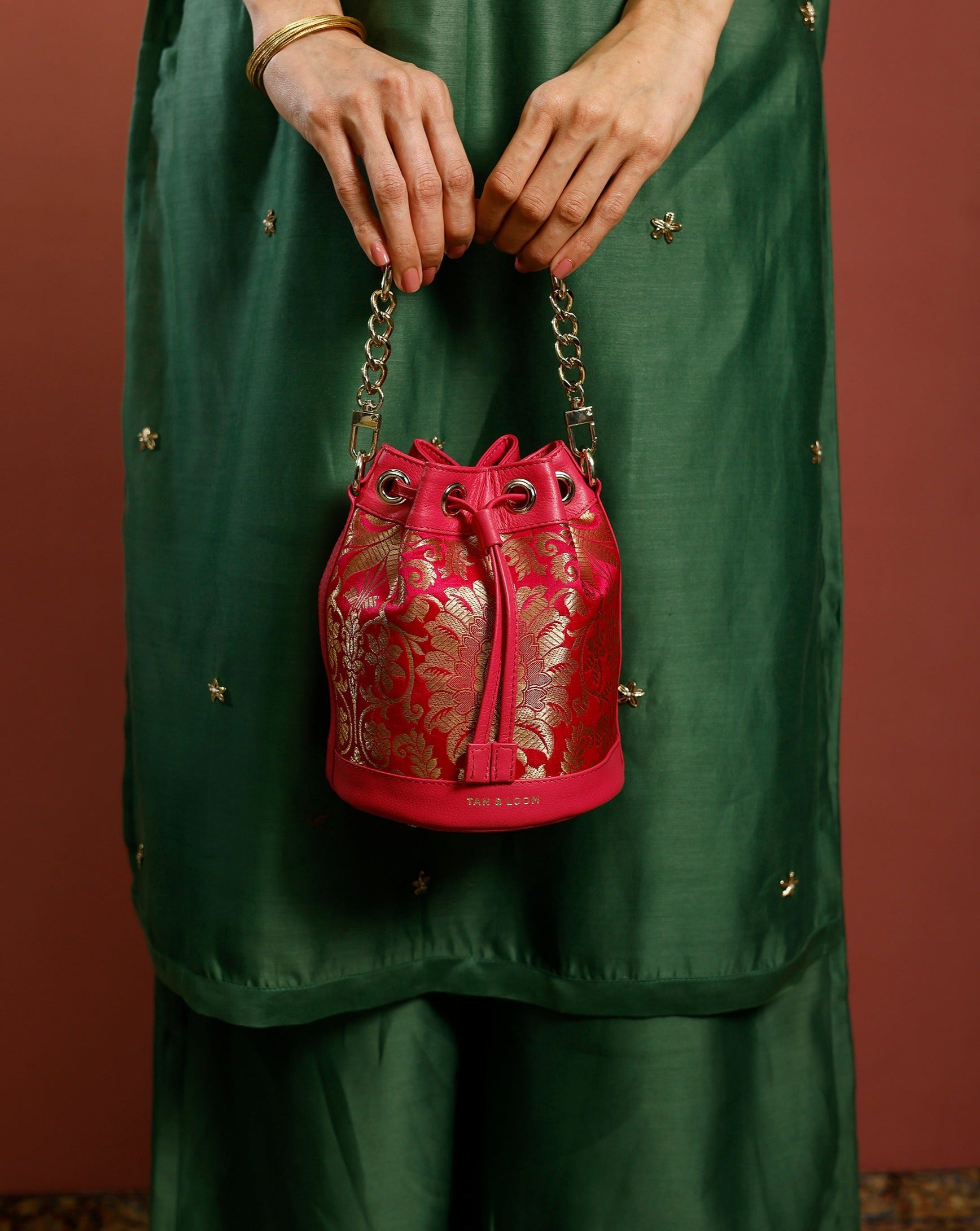 Bombay Bucket Brocade Bag