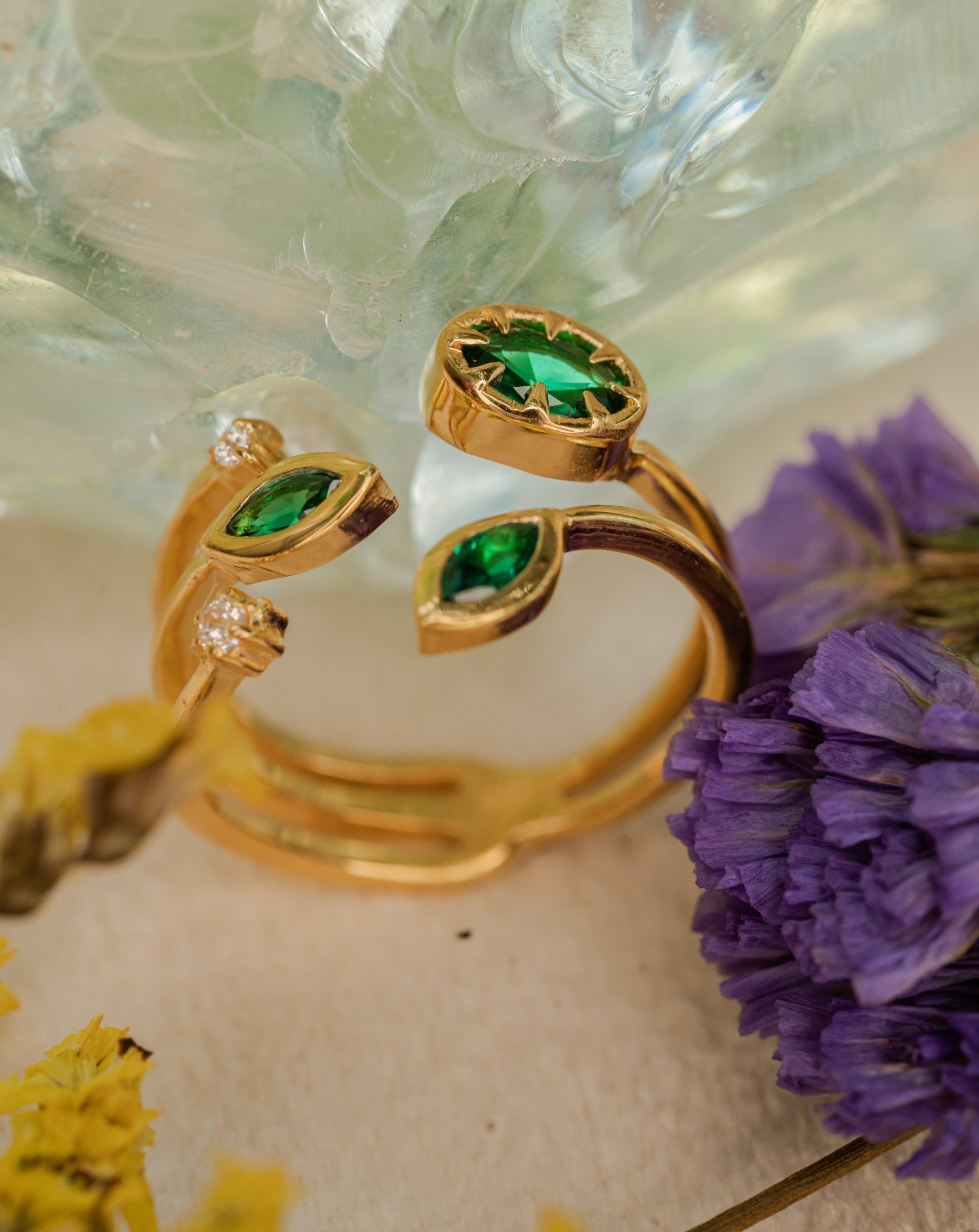 Green Bloom Ring