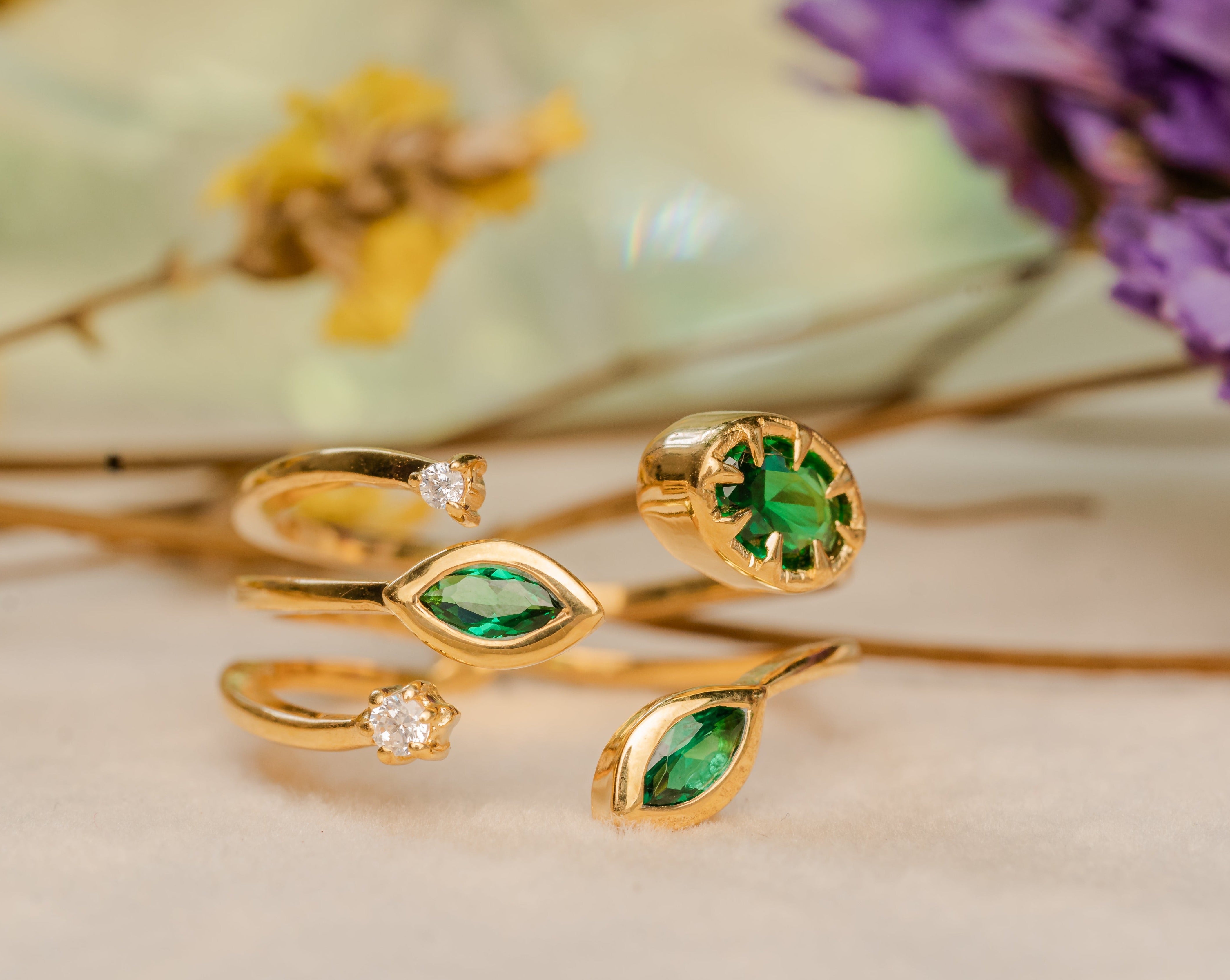 Green Bloom Ring