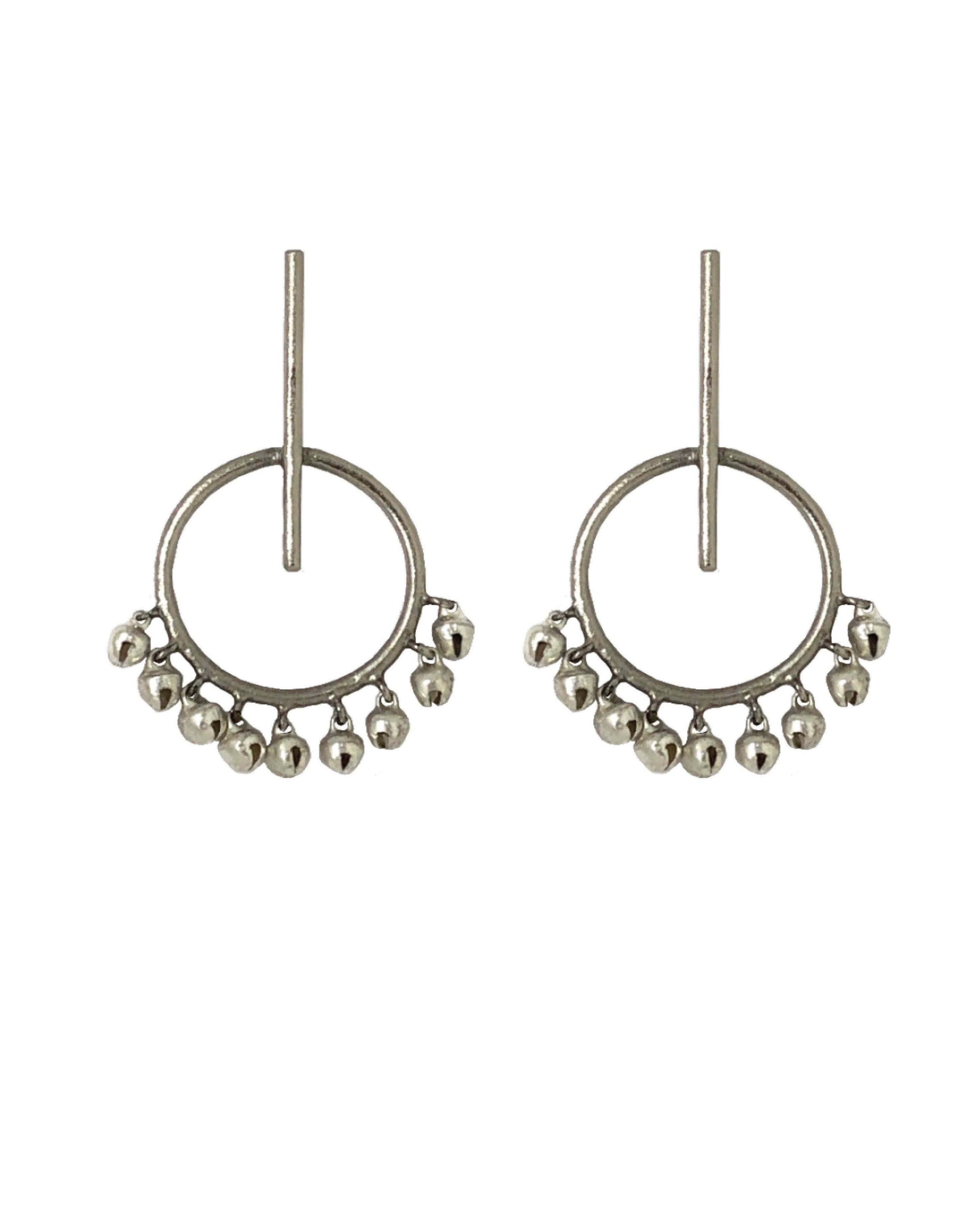 Stick And Circle Earrings