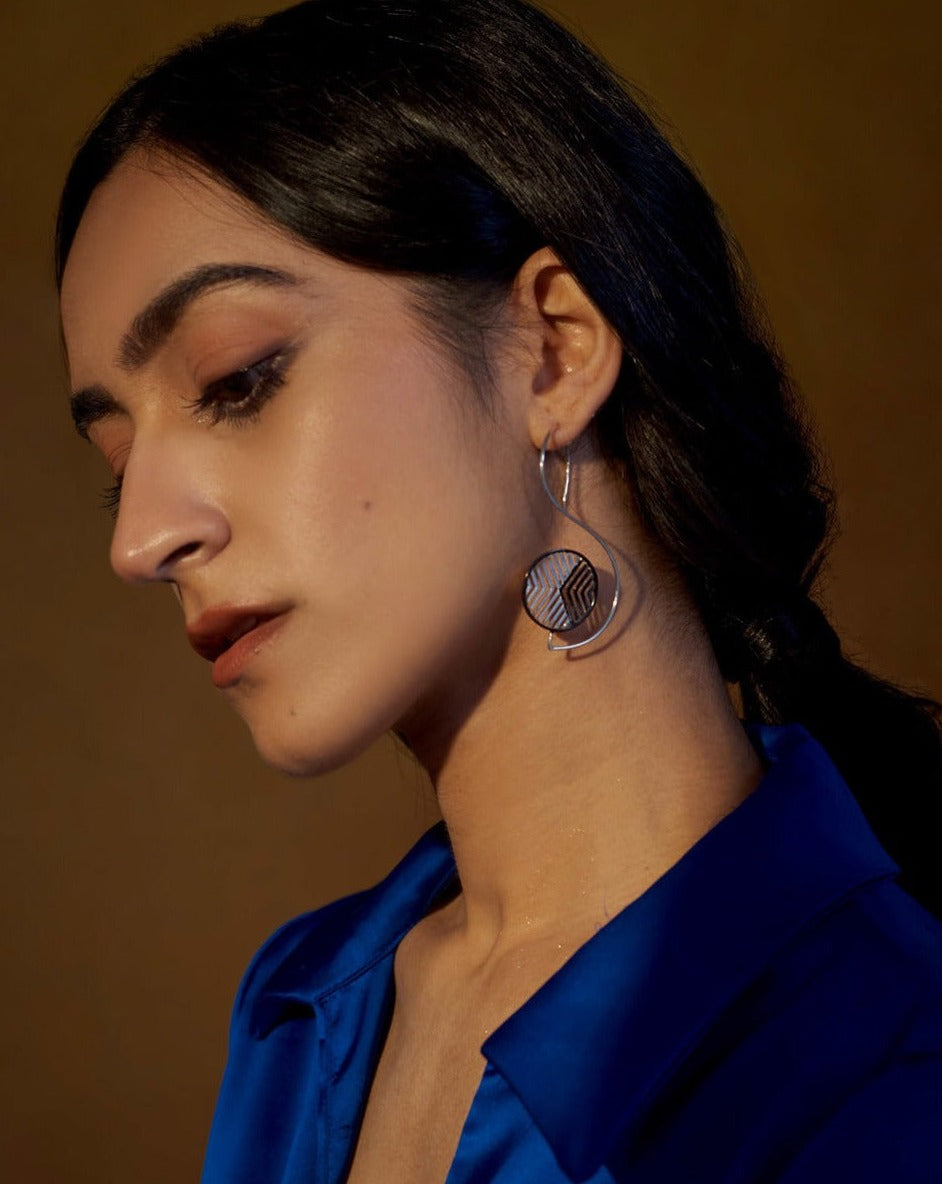 Silver earrings for women