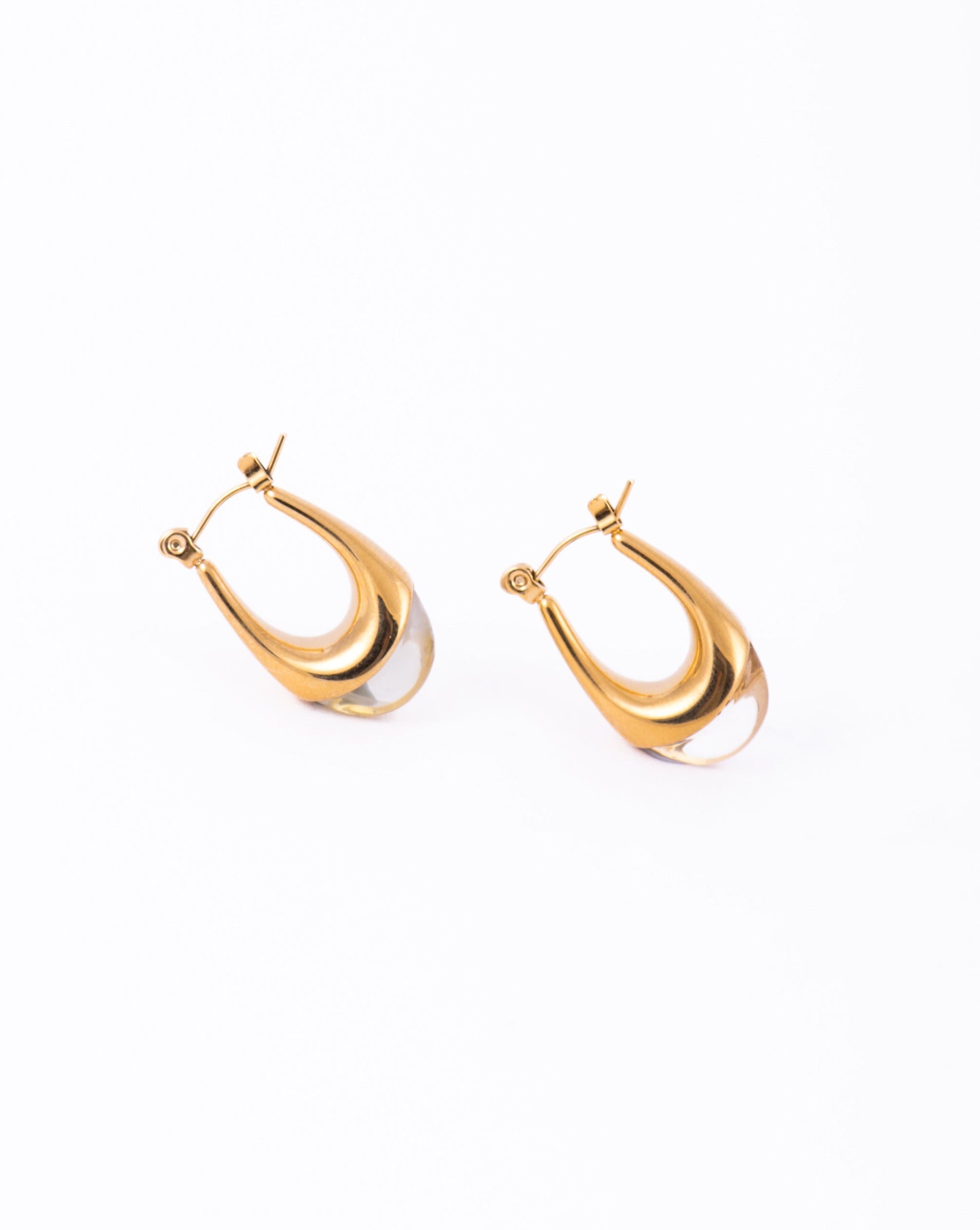 Jin Hoops In Light Gold