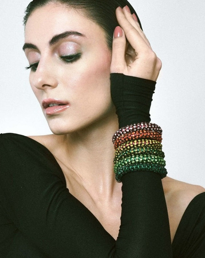 Tortile Wrap Bracelet In Multicolour