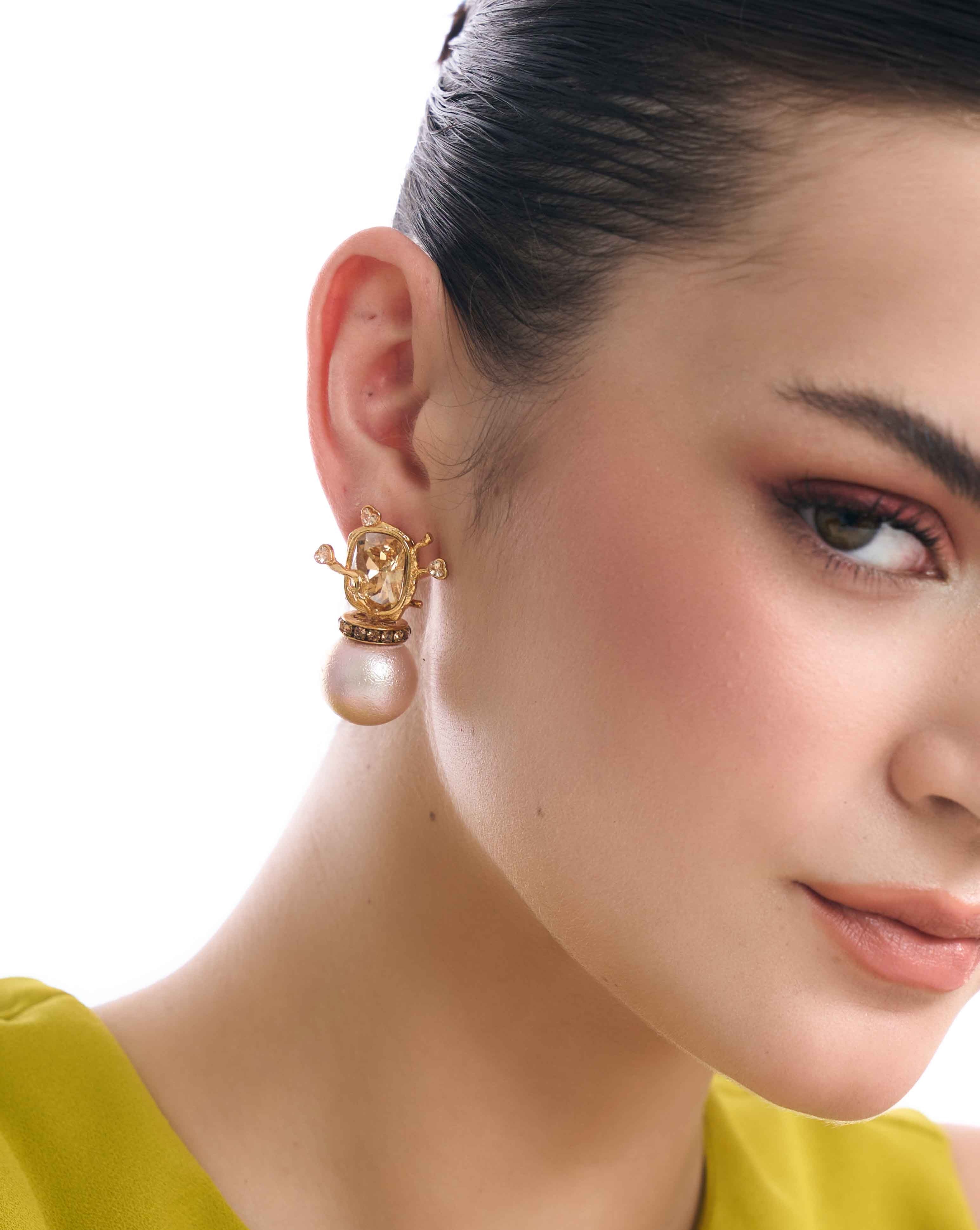 stud earrings for women gold