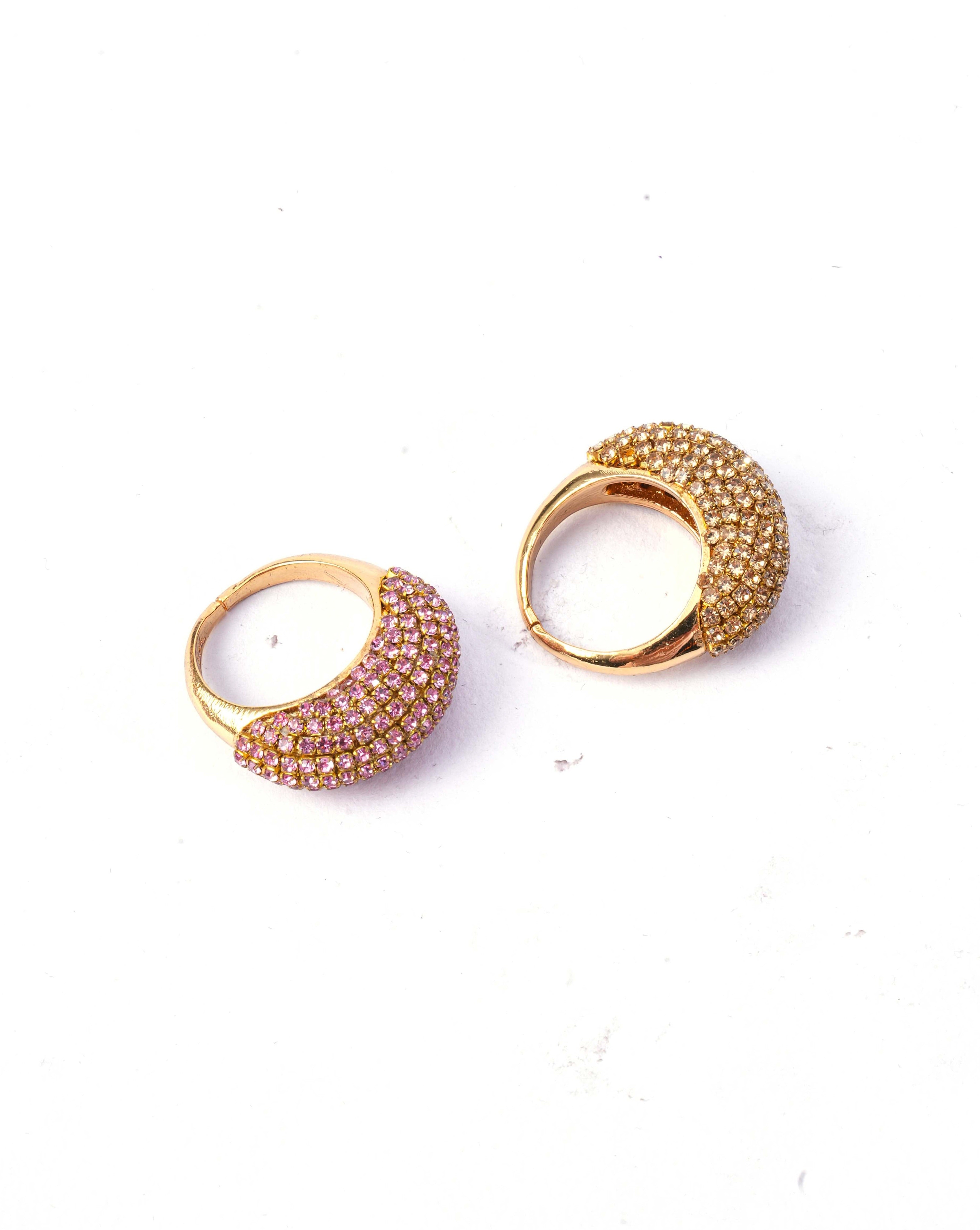 Nova Rings In Gold (Set Of 2)