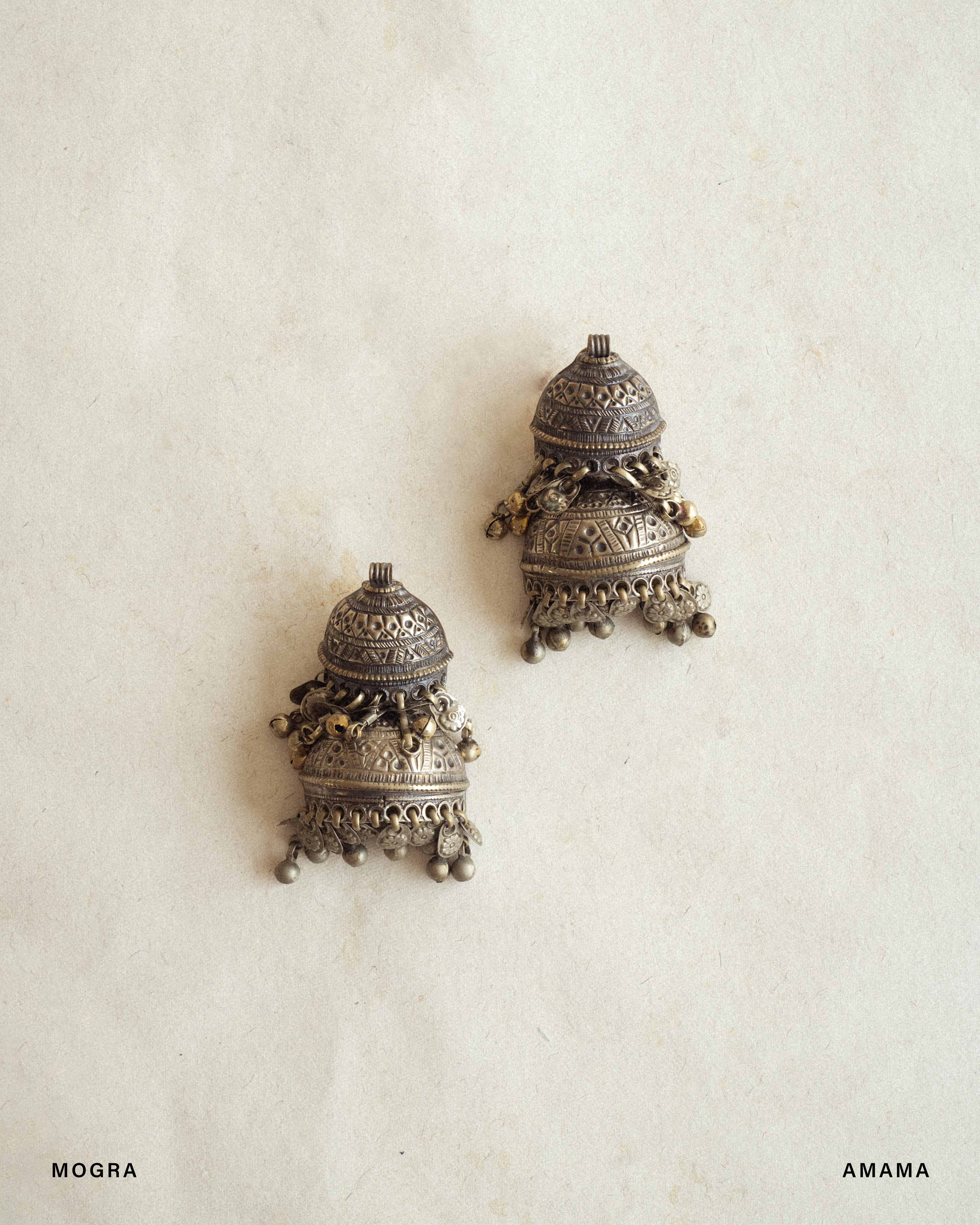 Afghan Double Jhumki Earrings