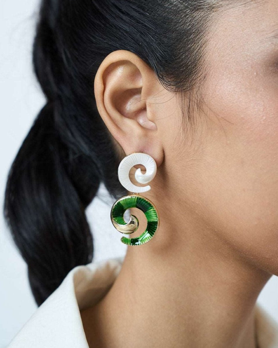 Ava Green Earrings