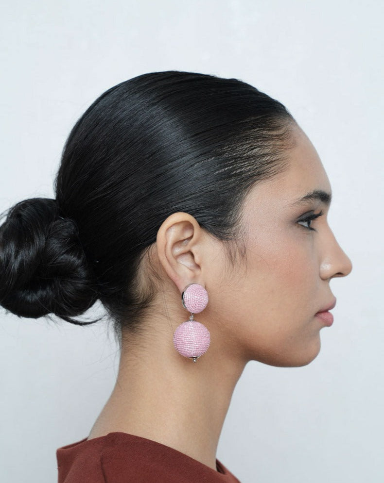 Day Dream Earrings In Baby Pink