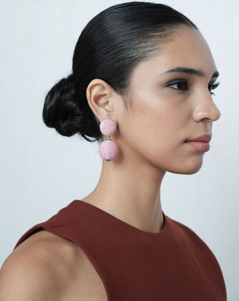 Day Dream Earrings In Baby Pink