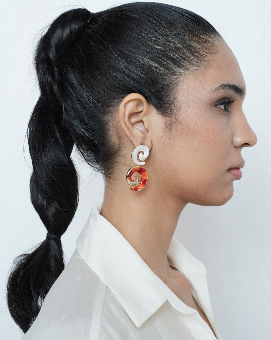 Ava Red Earrings