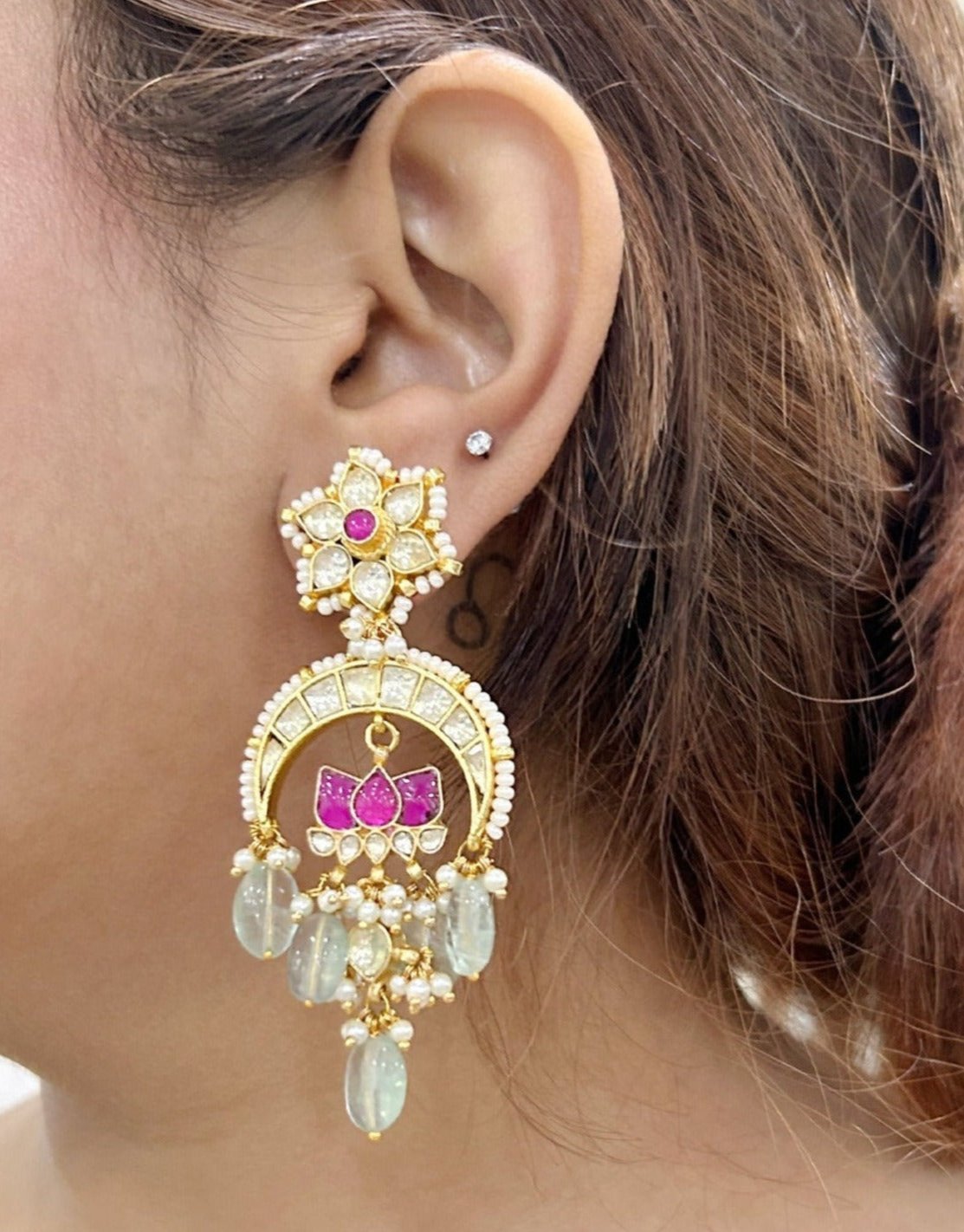 Jadau Kundan Earrings -ME700M