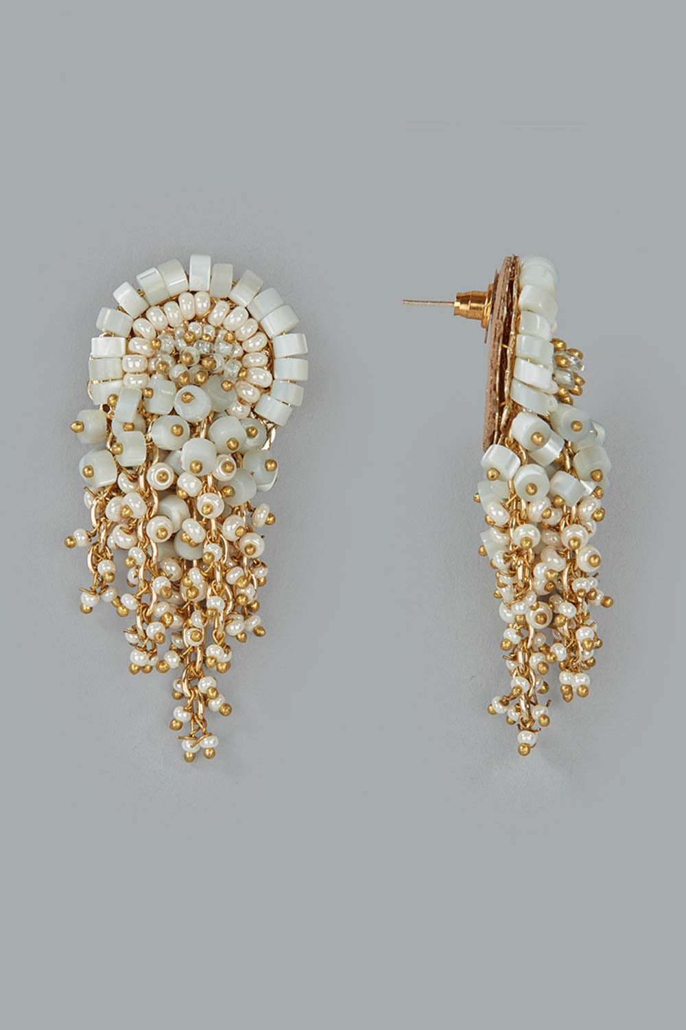 Quinlynn Green Beaded Studs