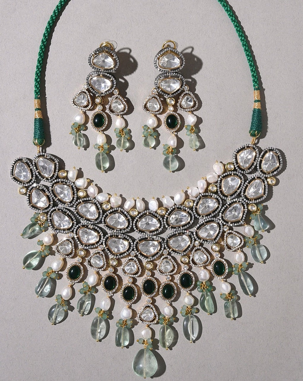 Fluoride & Polki Bridal Necklace Set