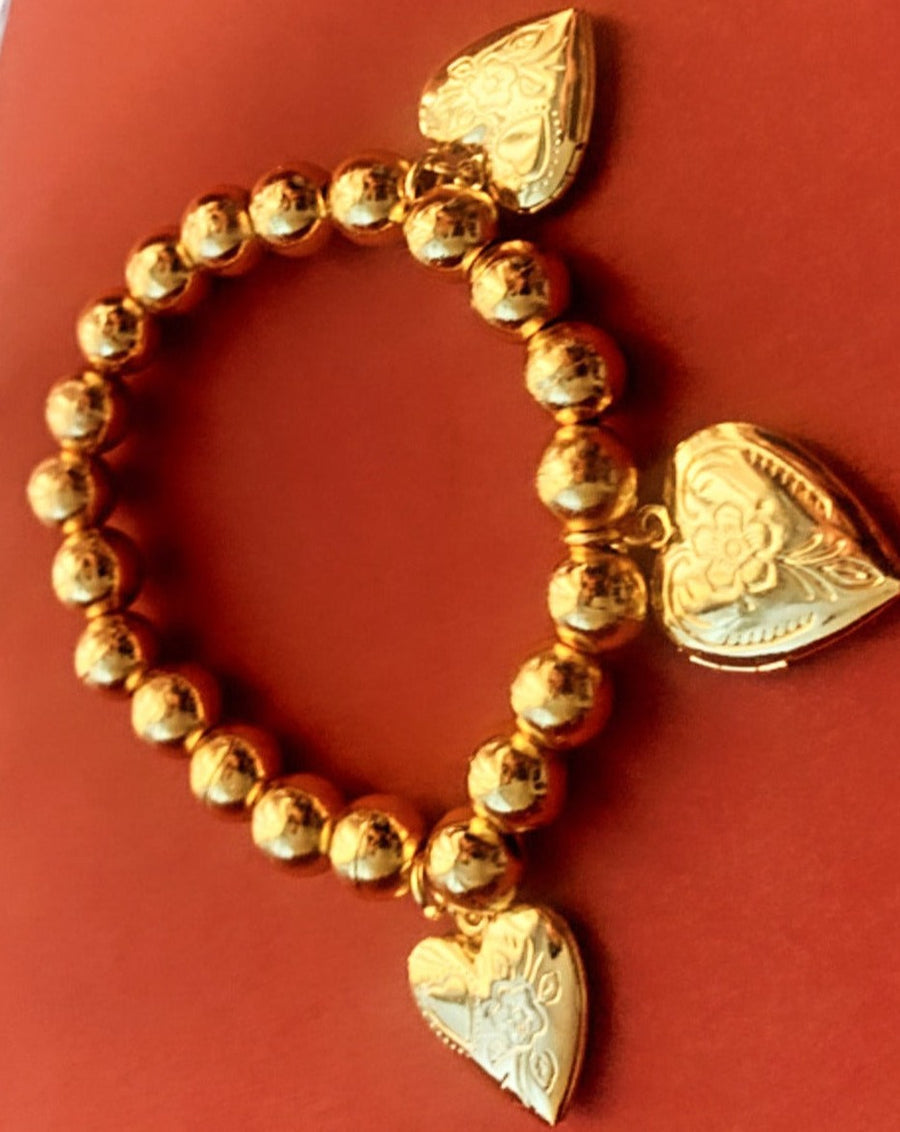 Engraved Heart Bracelet