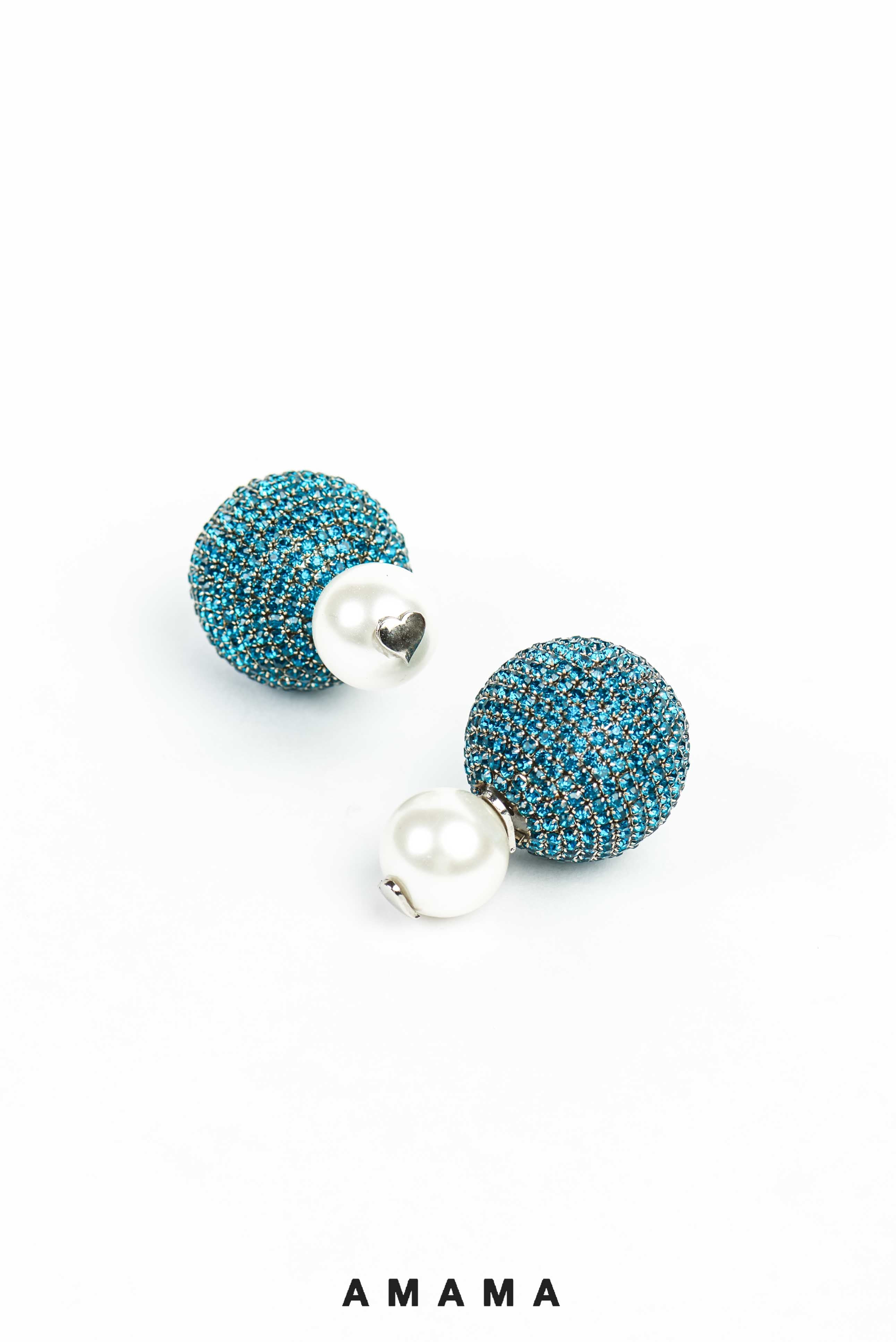 Mini Meteor Earrings In Arctic Blue