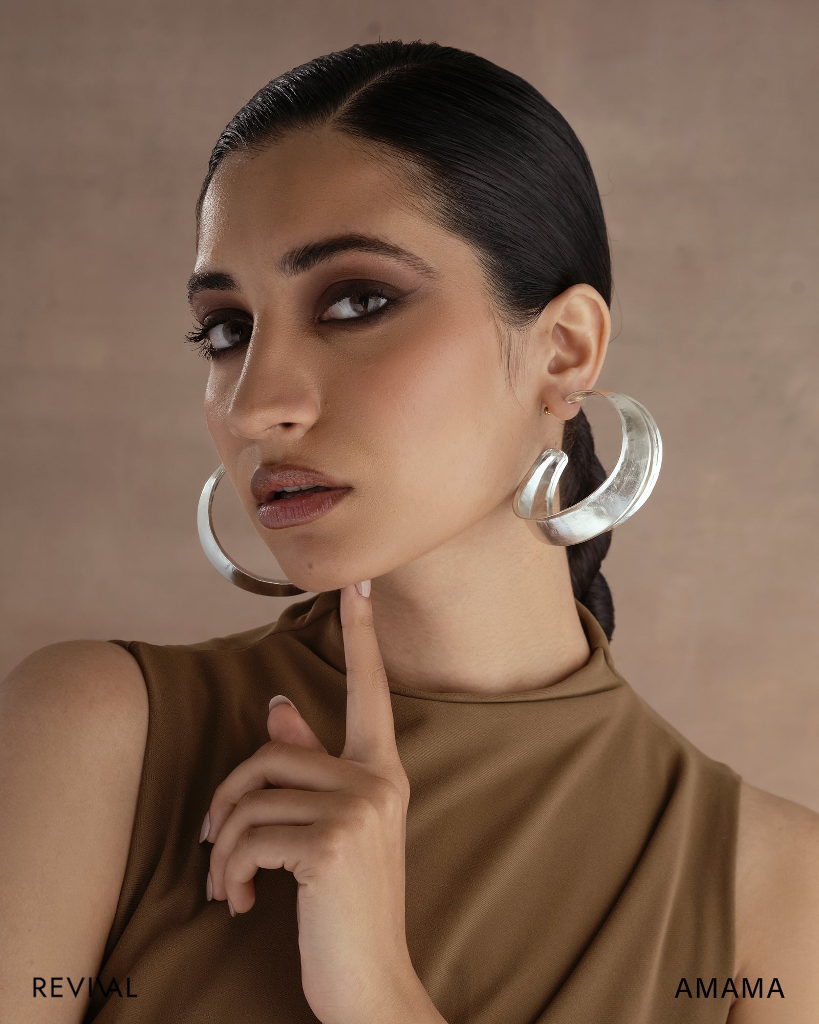 WARHI HOOPS IN SILVER