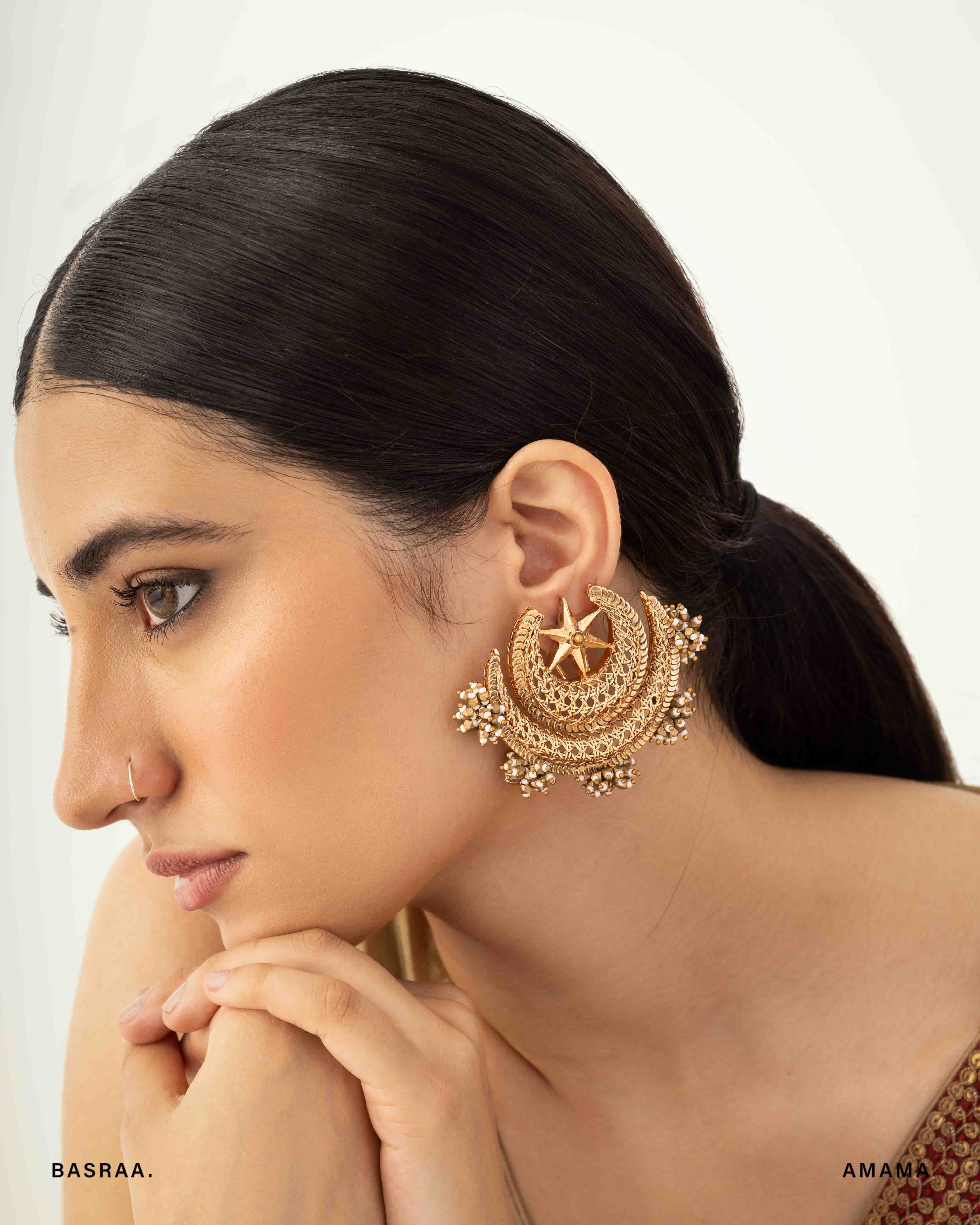 Chand Raag studs