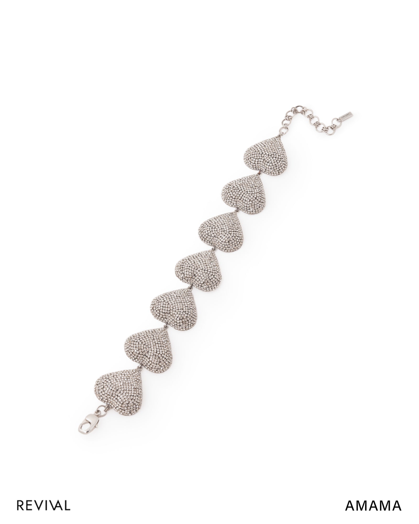 Cherish Heart Choker in Silver