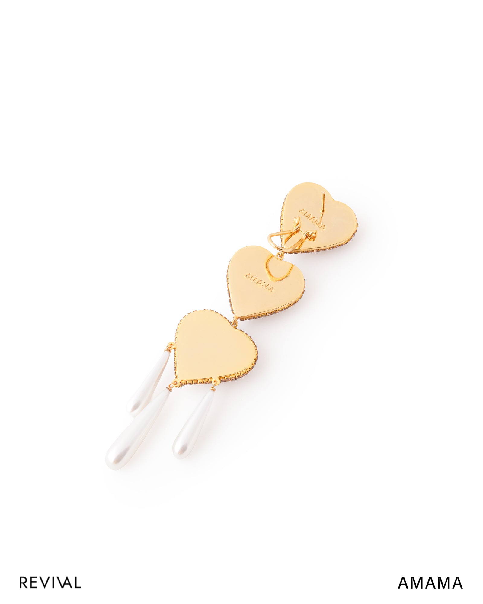 Cherish Heart Long Earring in Golden