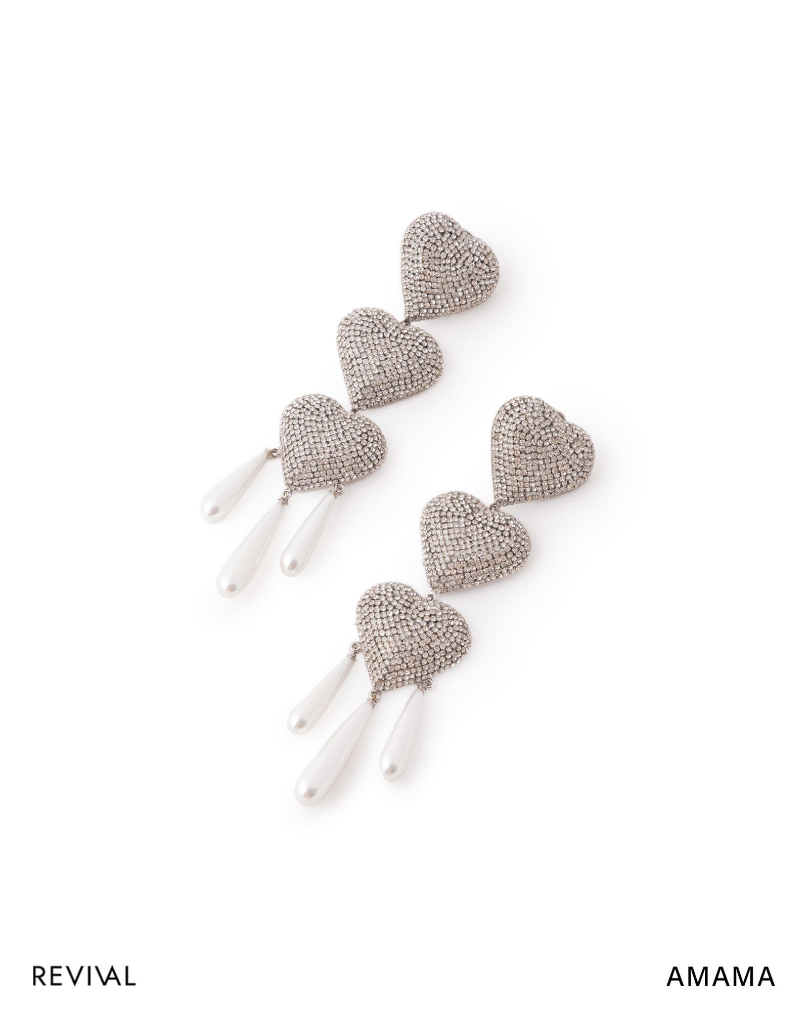 Cherish Heart Long Earring in Silver