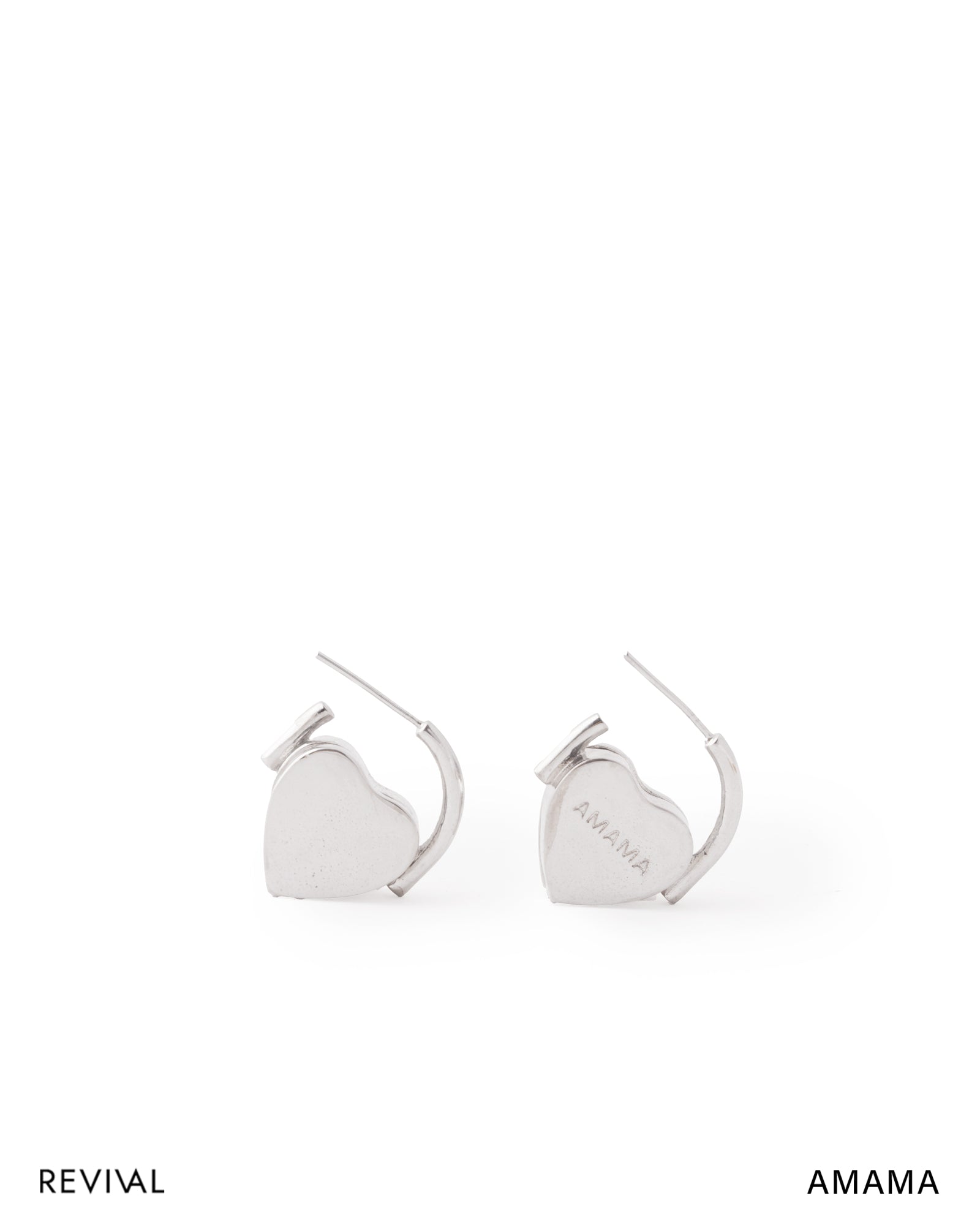 Love Charm Earrings in Silver