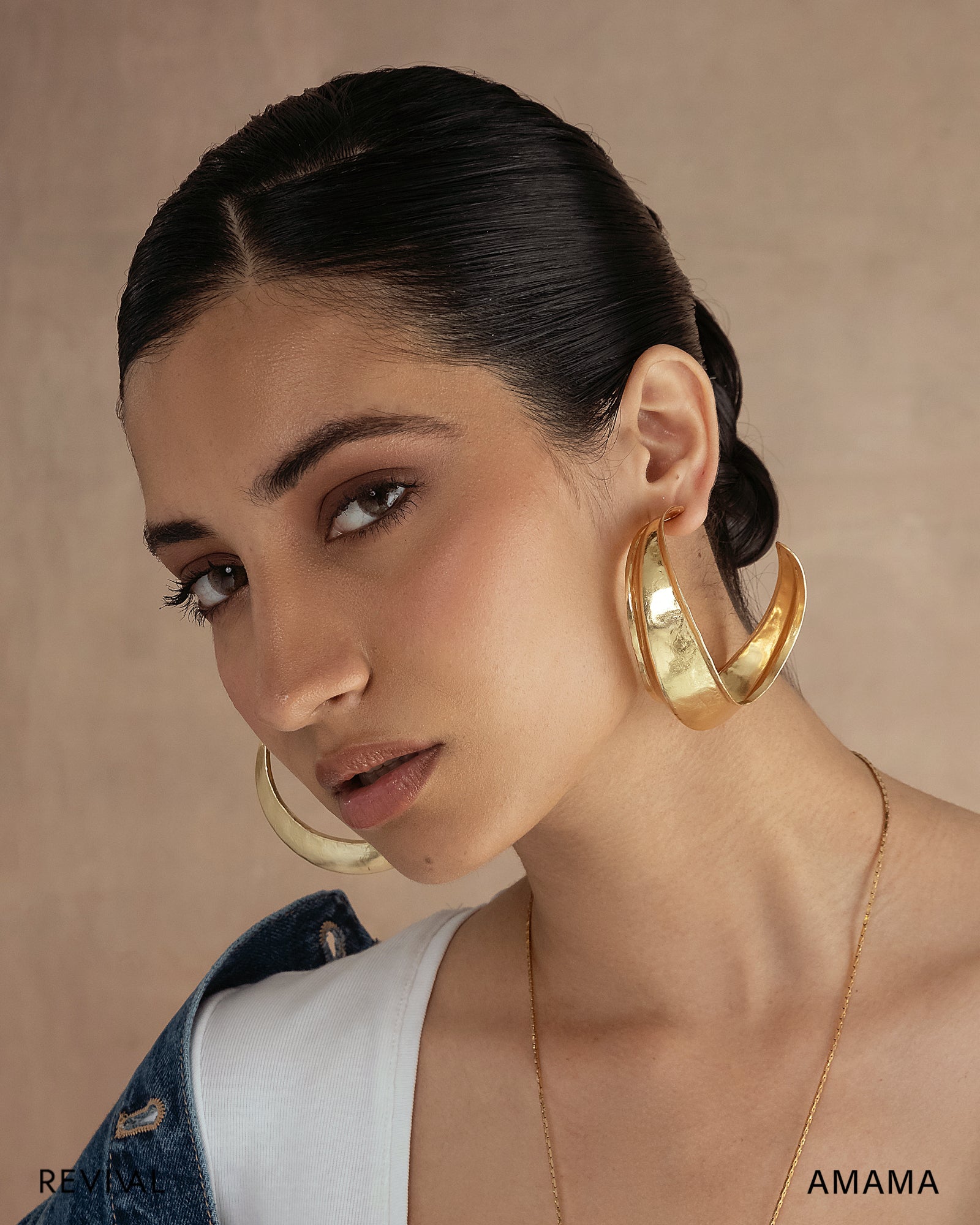 WARHI HOOPS IN GOLD