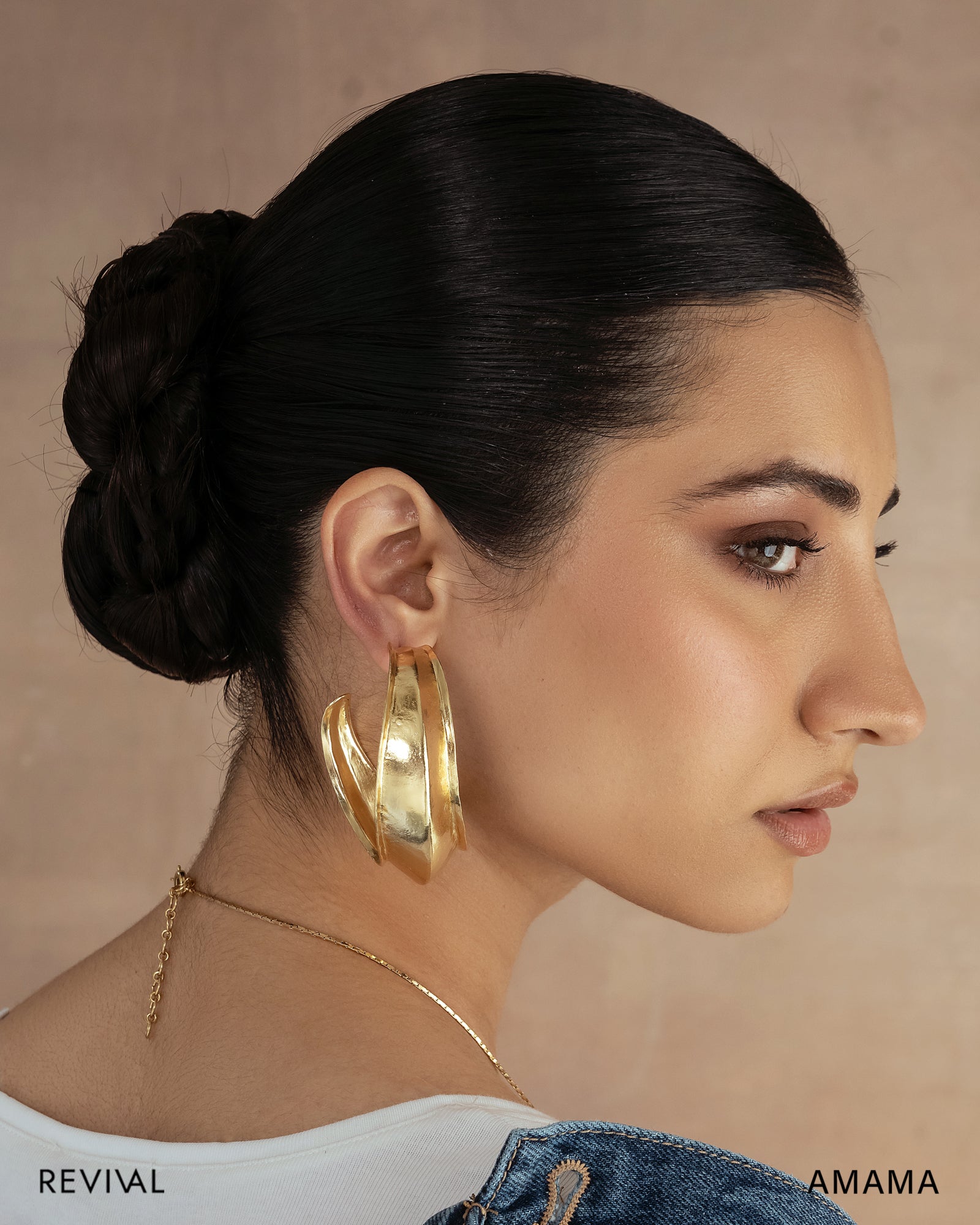 WARHI HOOPS IN GOLD