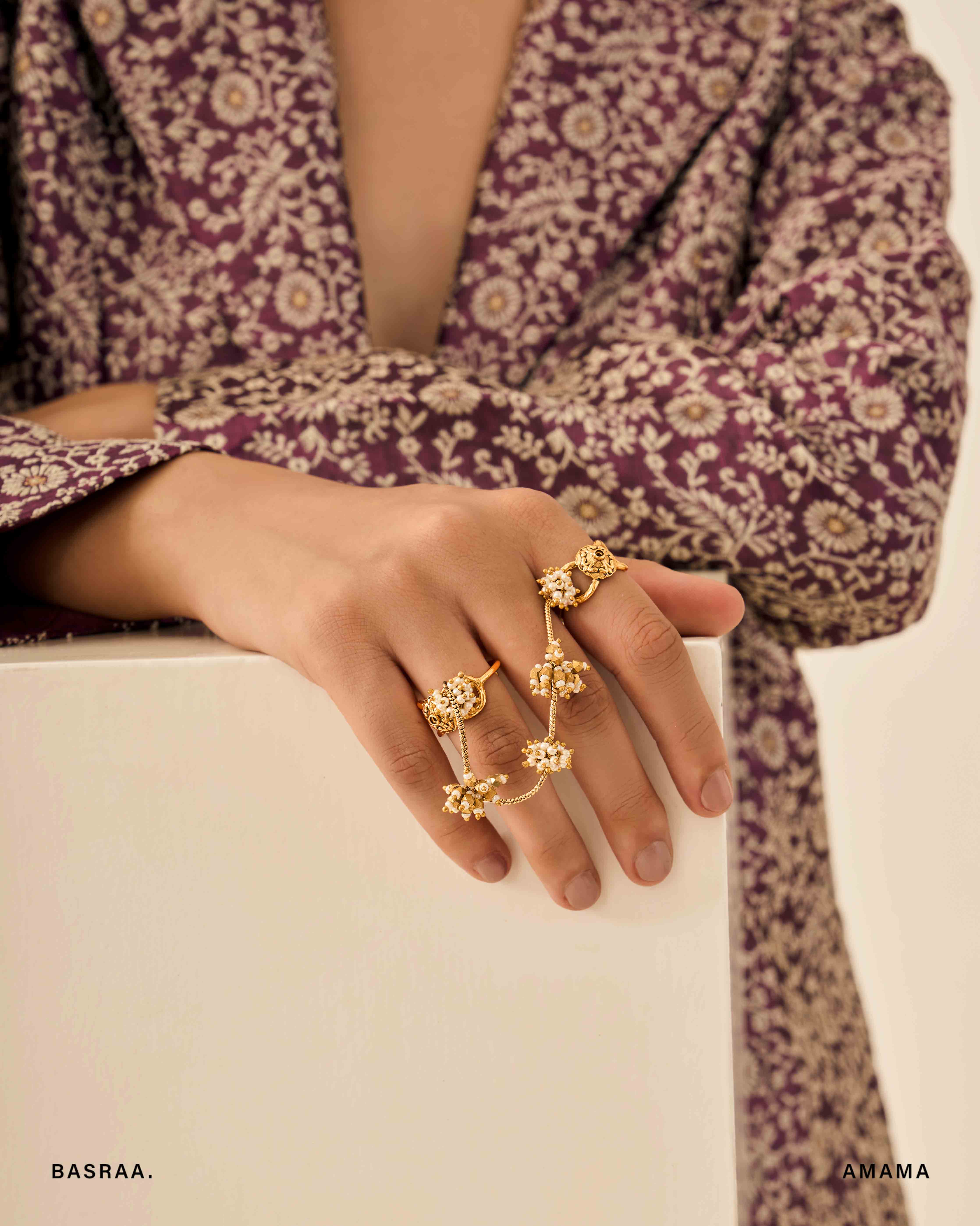 Basra Double Finger Ring