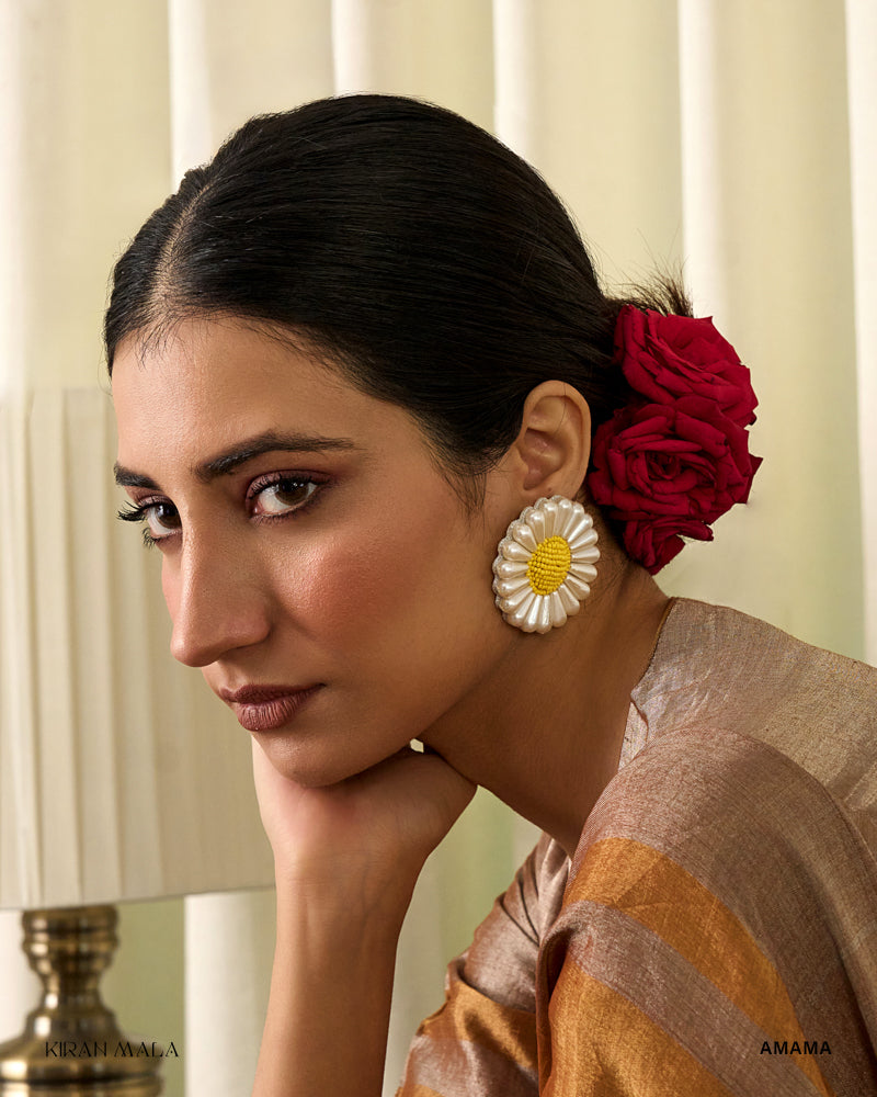 Mini Yellow Sunflower Earrings