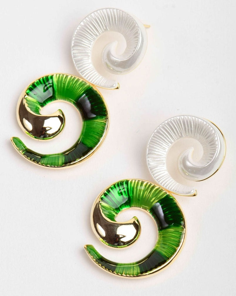 Ava Green Earrings