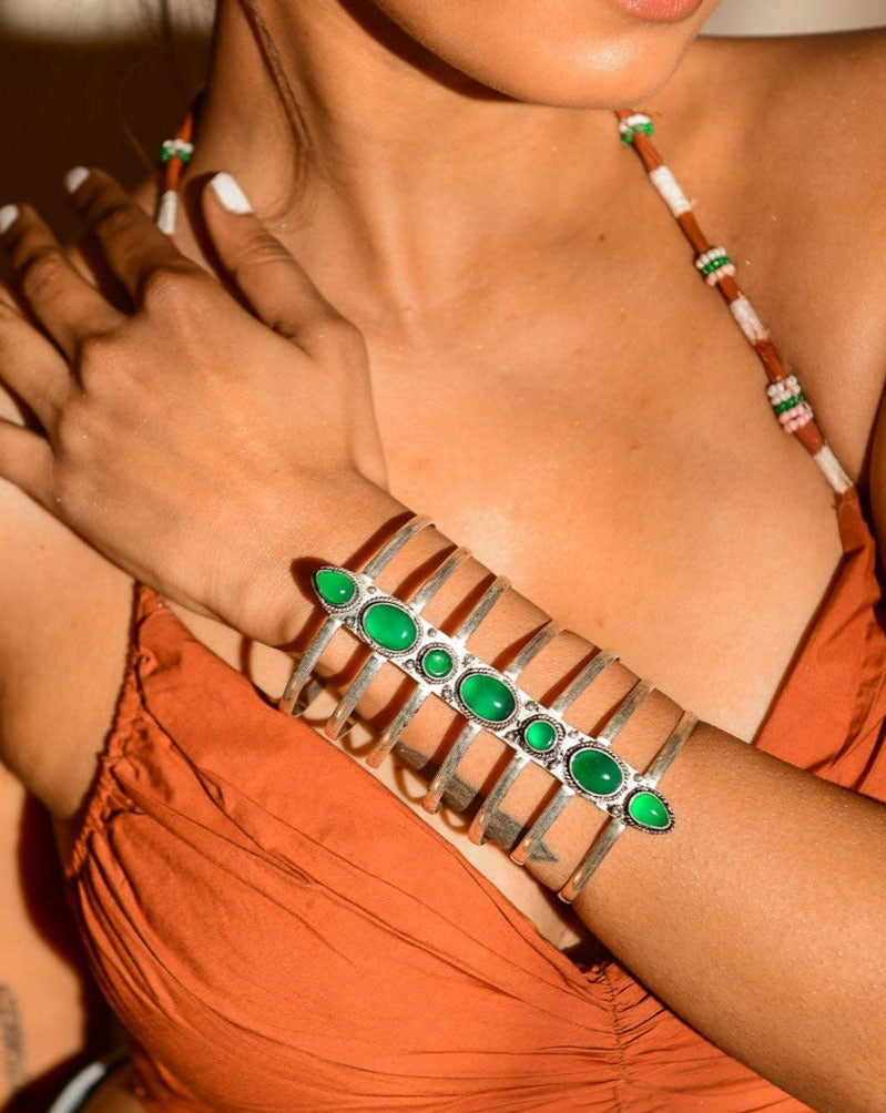 Jade Boho Handcuff