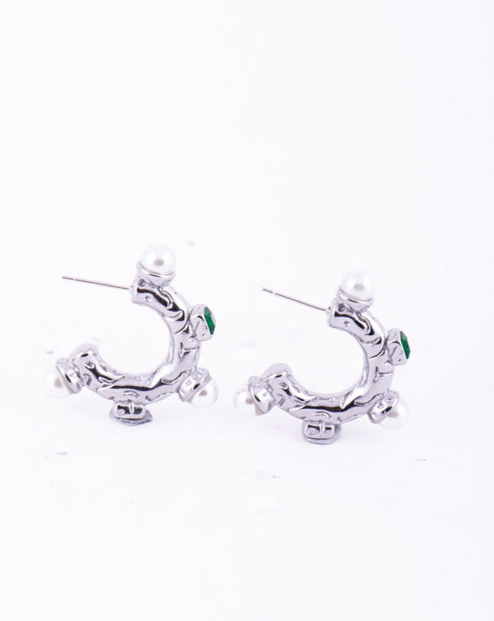 Evan Earrings In Silver