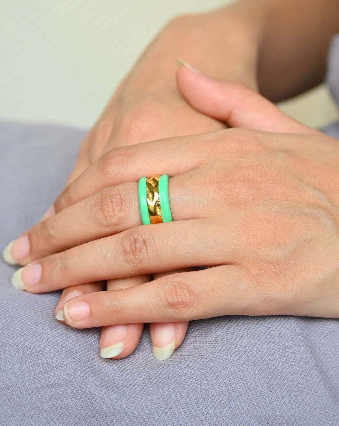 Suki Rings In Green