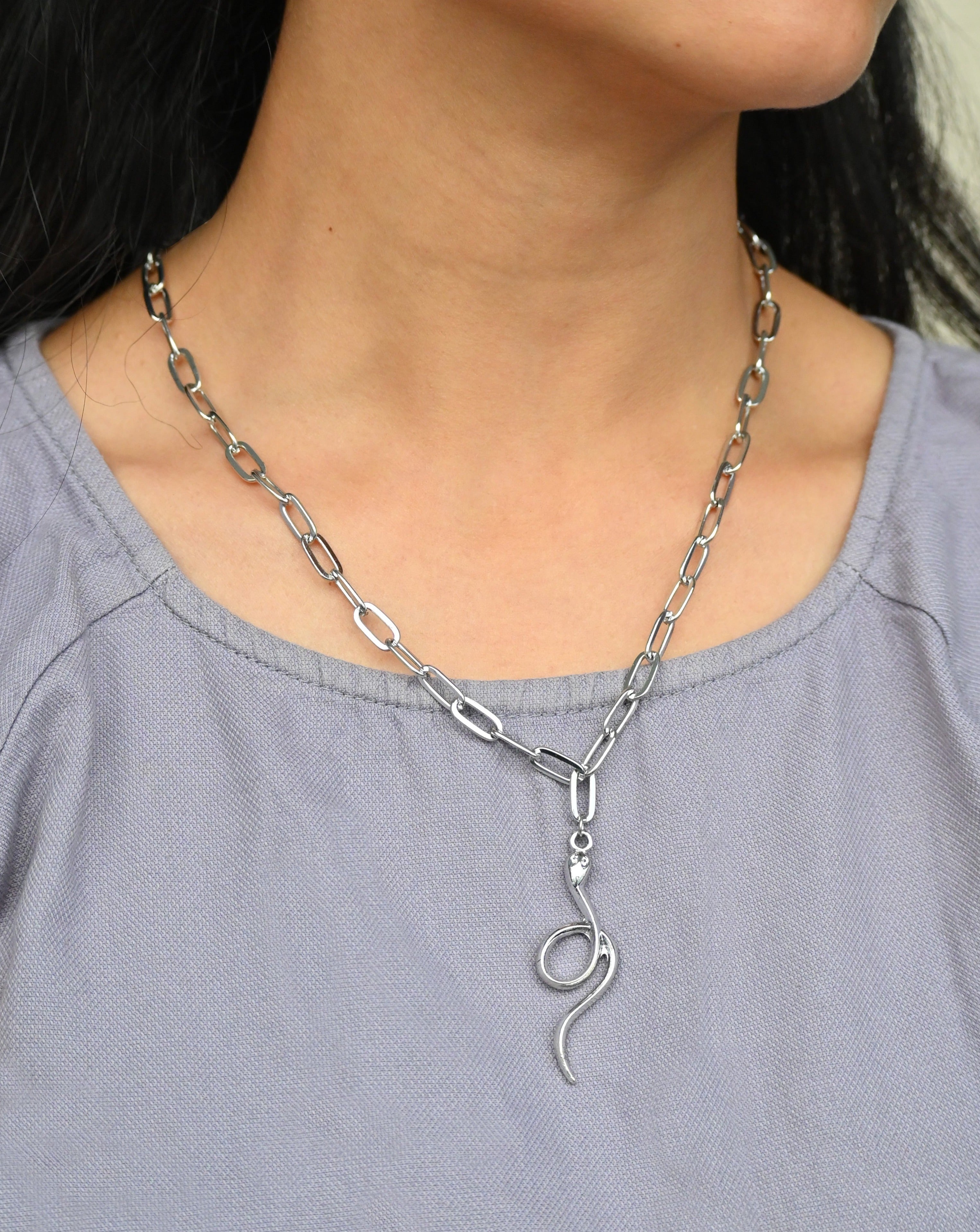 Shiny Snake Necklace